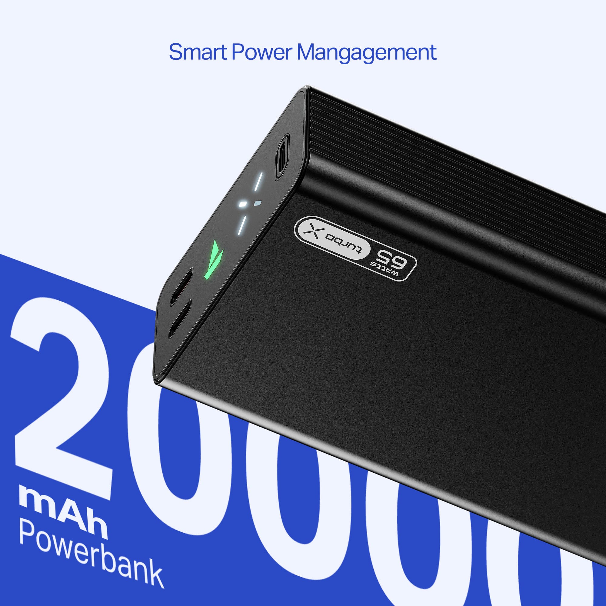 boAt Energyshroom PB465 Turbo X | 20000mAh Power Bank with 65W Turbo Fast Charging - Image 3