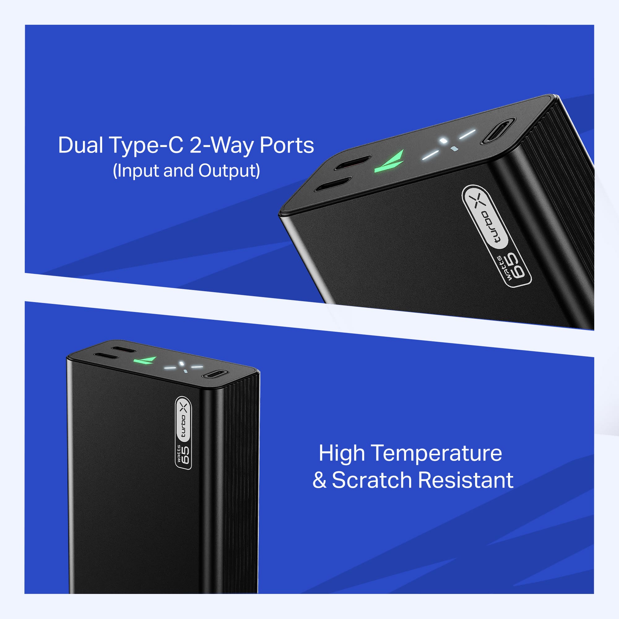 boAt Energyshroom PB465 Turbo X | 20000mAh Power Bank with 65W Turbo Fast Charging - Image 8