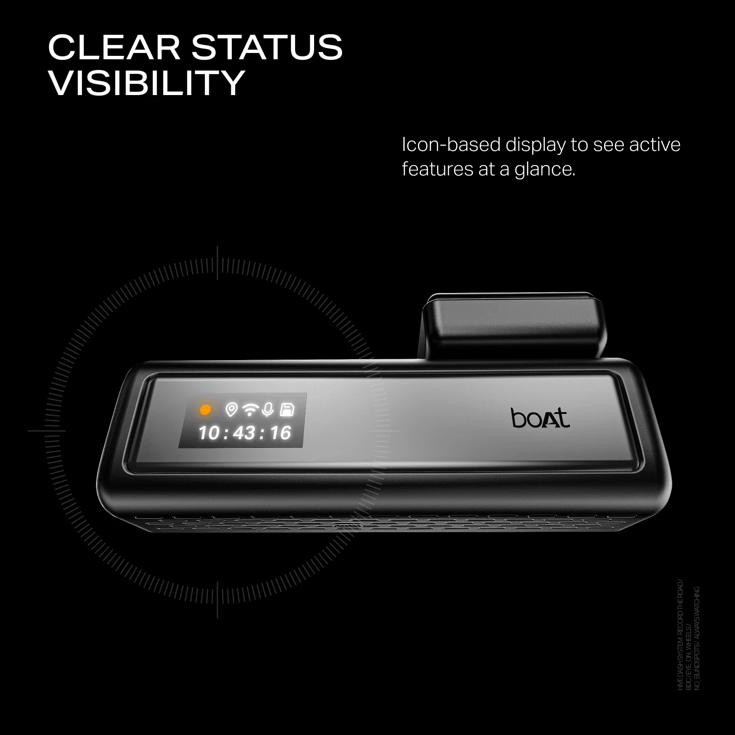 boAt HIVE Dashcam M1 | 2K QHD Dashcam with GPS, Voice Command & Wi-Fi - Image 5