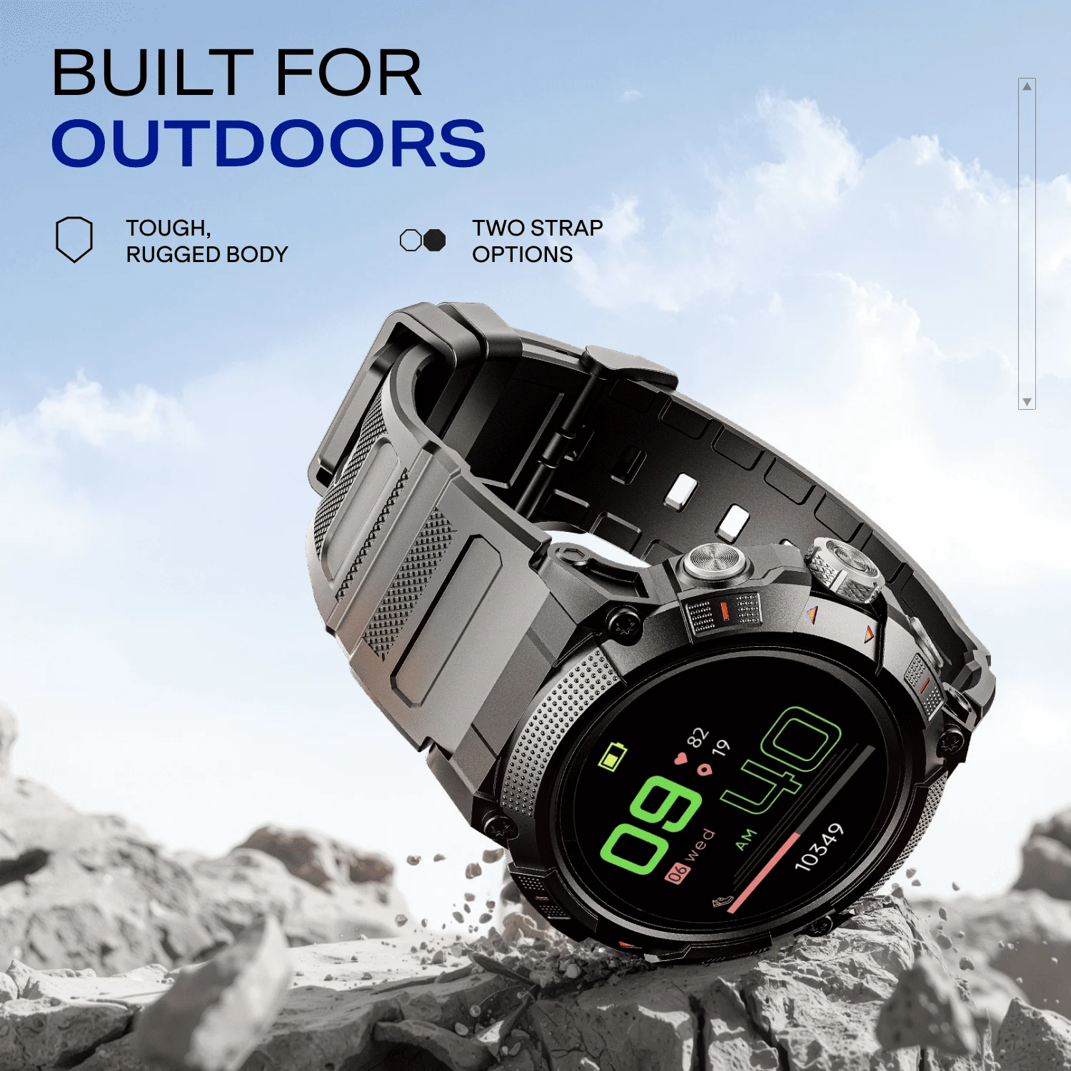 boAt Lunar Atlas | Smartwatch with 1.39" Bright HD Display, App-Powered GPS Tracking & Rugged Metallic Finish - Image 3