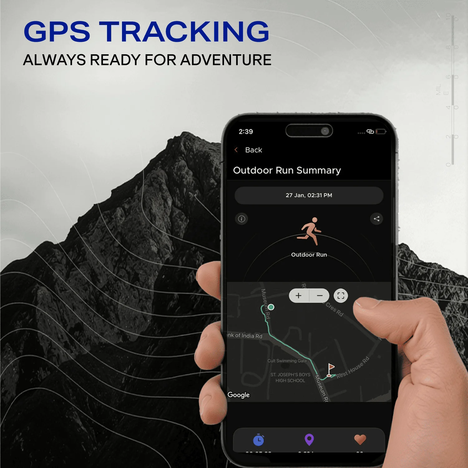 boAt Lunar Atlas | Smartwatch with 1.39" Bright HD Display, App-Powered GPS Tracking & Rugged Metallic Finish - Image 4