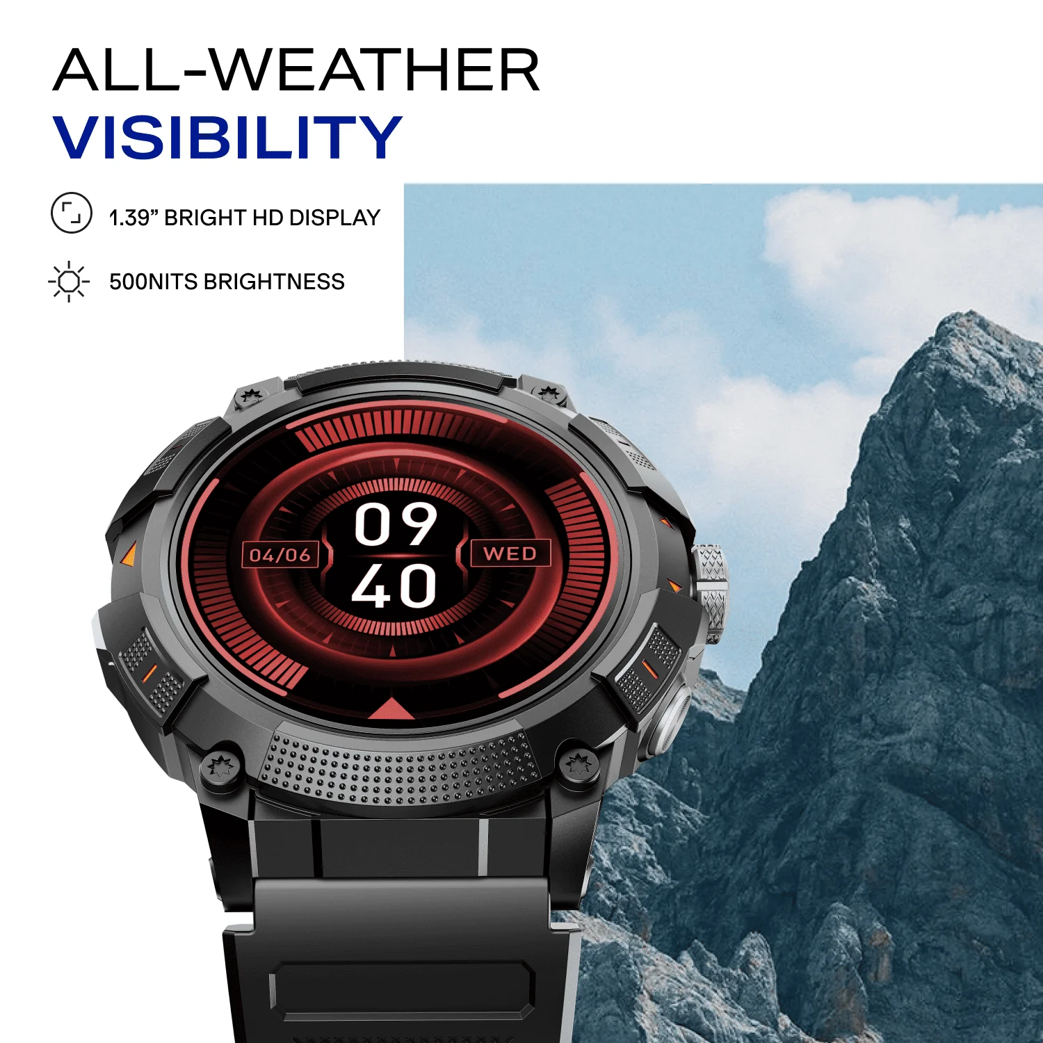 boAt Lunar Atlas | Smartwatch with 1.39" Bright HD Display, App-Powered GPS Tracking & Rugged Metallic Finish - Image 5