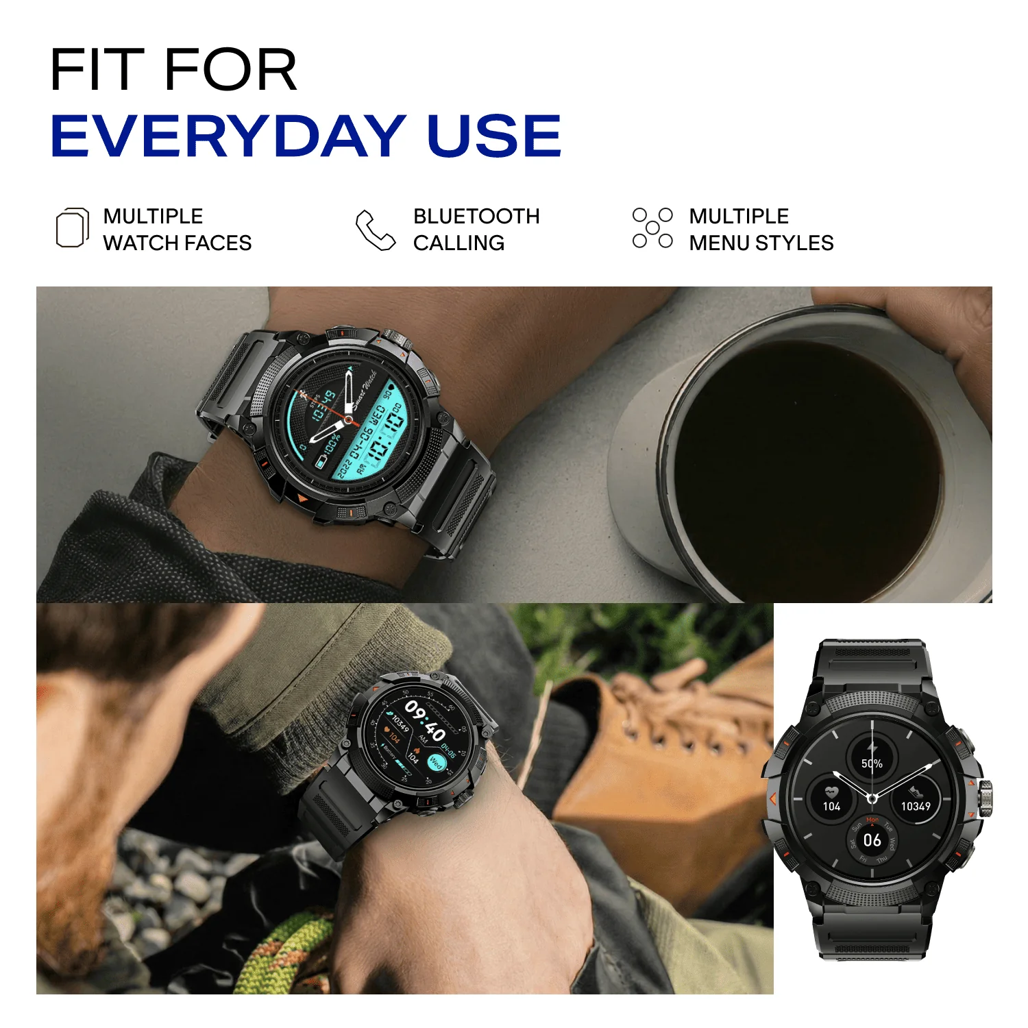 boAt Lunar Atlas | Smartwatch with 1.39" Bright HD Display, App-Powered GPS Tracking & Rugged Metallic Finish - Image 8