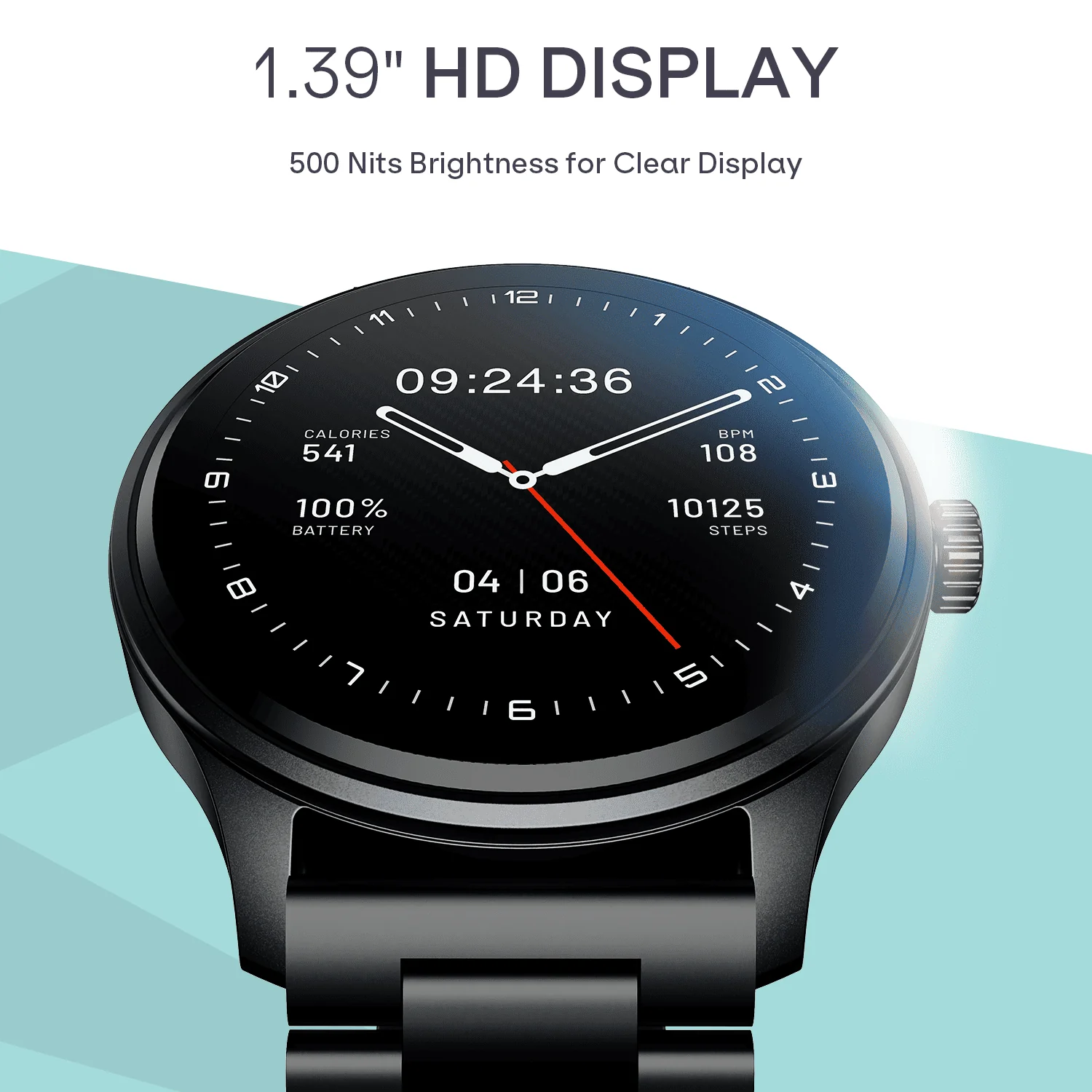 boAt Lunar Orbit 2 | Smartwatch with 1.39" HD Display, 2.5D Animated Watch Faces & Advanced BT Calling - Image 5