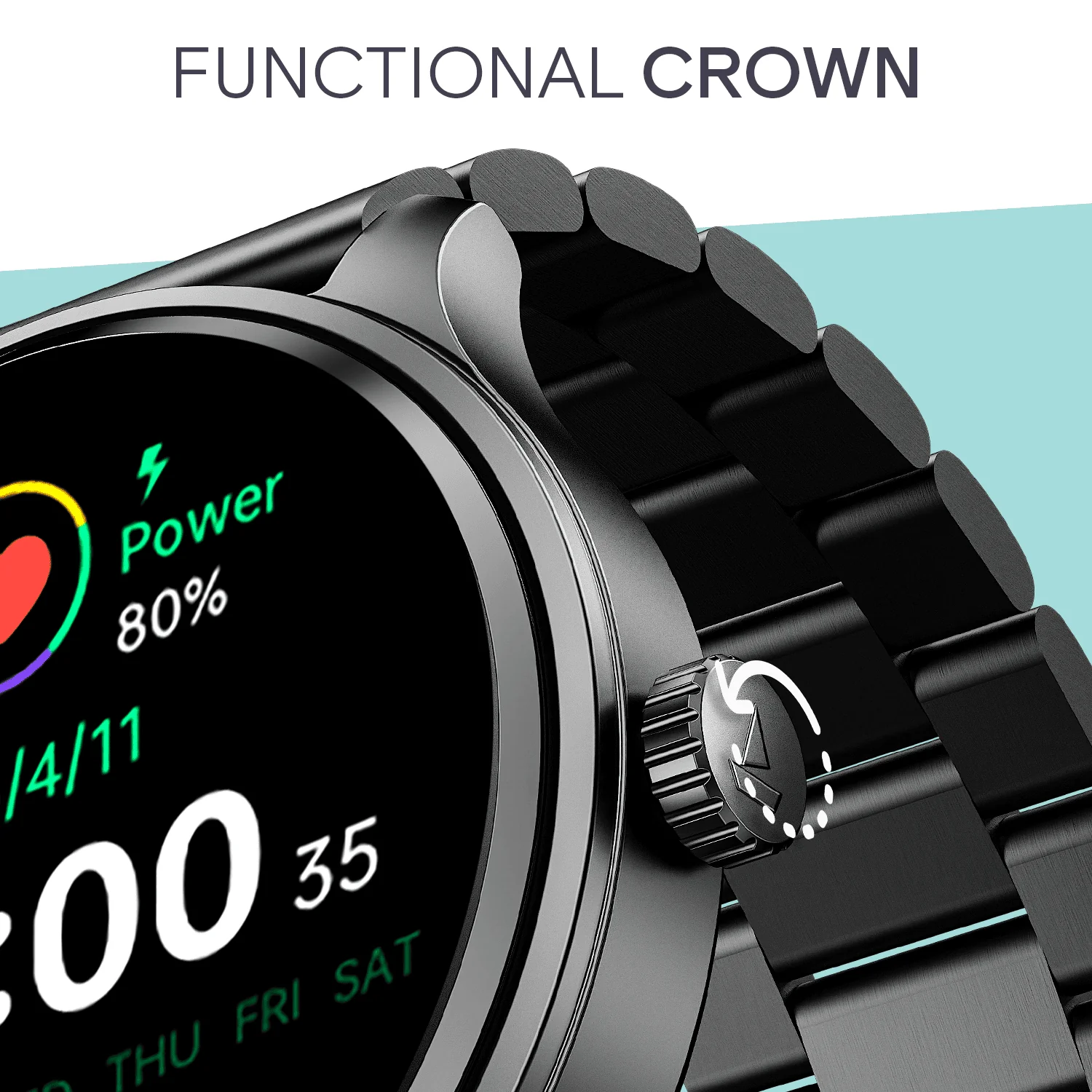 boAt Lunar Orbit 2 | Smartwatch with 1.39" HD Display, 2.5D Animated Watch Faces & Advanced BT Calling - Image 7