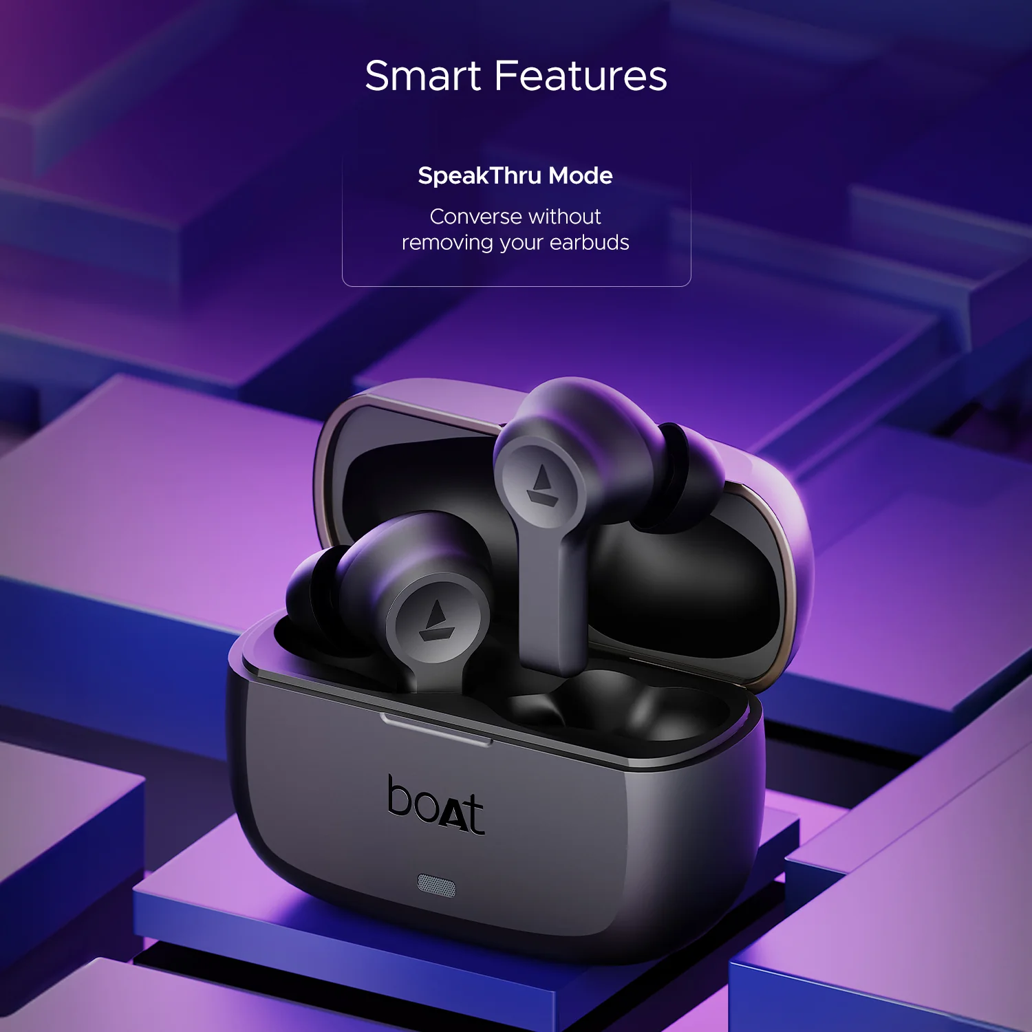 boAt Nirvana Lucid | Wireless Earbuds with Active Noise Cancellation up to 32dB, BEAST™ Mode, 10mm Drivers, ASAP™ Charge - Image 10