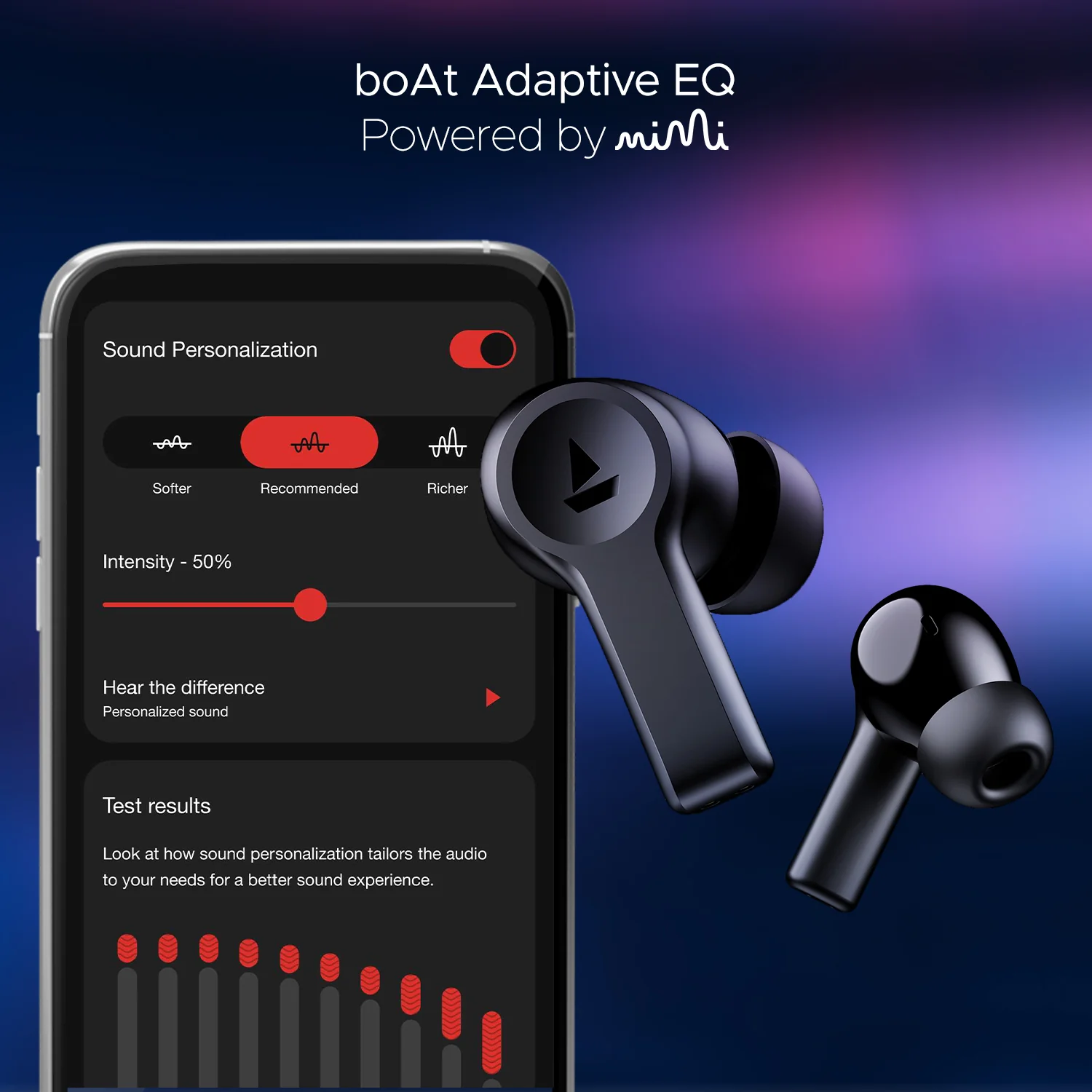 boAt Nirvana Lucid | Wireless Earbuds with Active Noise Cancellation up to 32dB, BEAST™ Mode, 10mm Drivers, ASAP™ Charge - Image 11