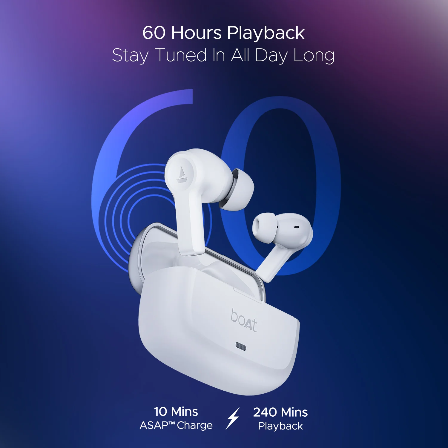 boAt Nirvana Lucid | Wireless Earbuds with Active Noise Cancellation up to 32dB, BEAST™ Mode, 10mm Drivers, ASAP™ Charge - Image 12