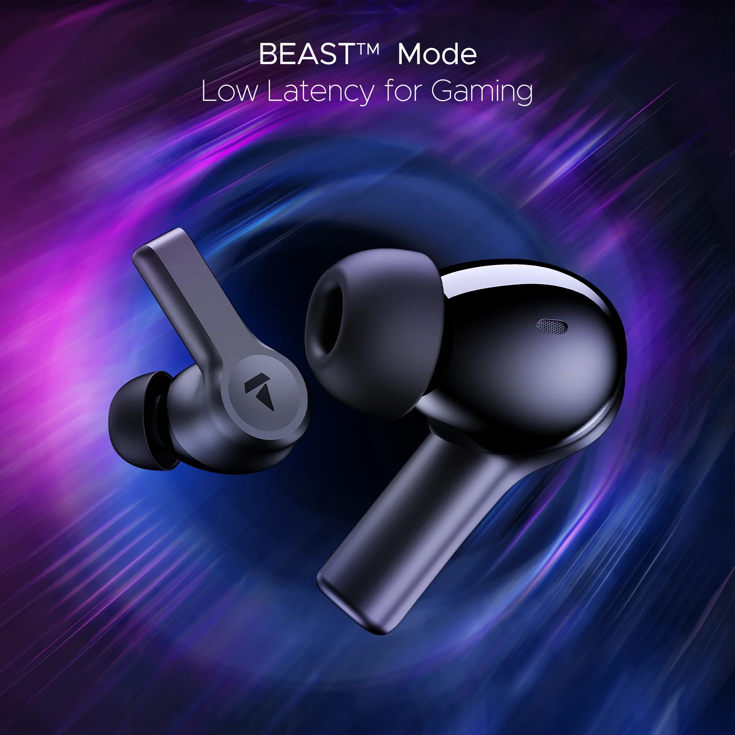 boAt Nirvana Lucid | Wireless Earbuds with Active Noise Cancellation up to 32dB, BEAST™ Mode, 10mm Drivers, ASAP™ Charge - Image 5