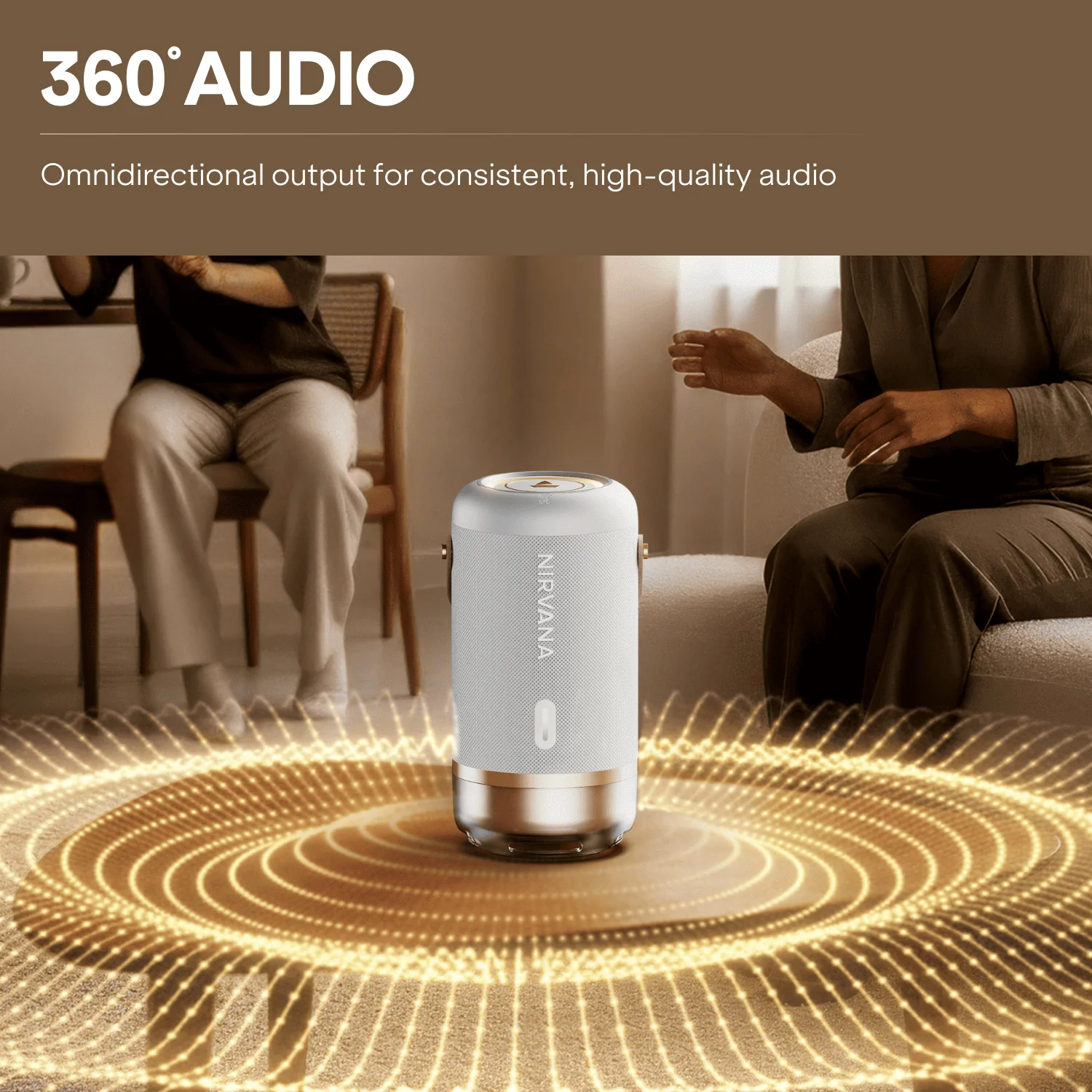 boAt Nirvana Luxe | Bluetooth Speaker with 100W Sound, 360° Spatial Audio & RGB LEDs - Image 13