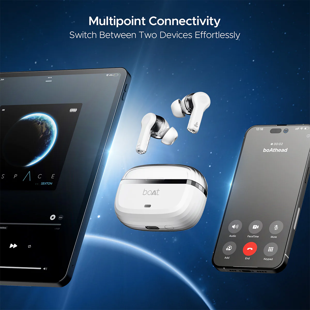 boAt Nirvana Space | TWS Earbuds with boAt 360º Spatial Audio, 32dB Active Noise Cancellation - Image 21
