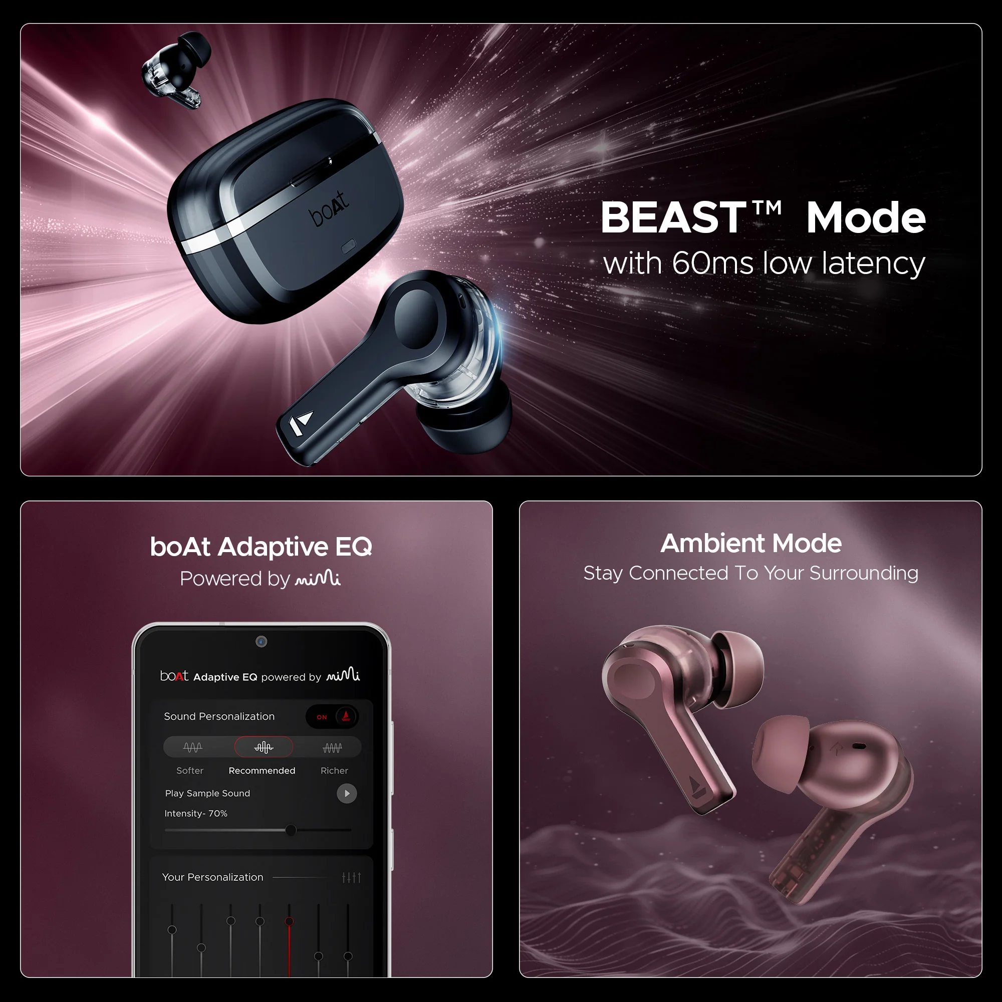 boAt Nirvana Space | TWS Earbuds with boAt 360º Spatial Audio, 32dB Active Noise Cancellation - Image 31