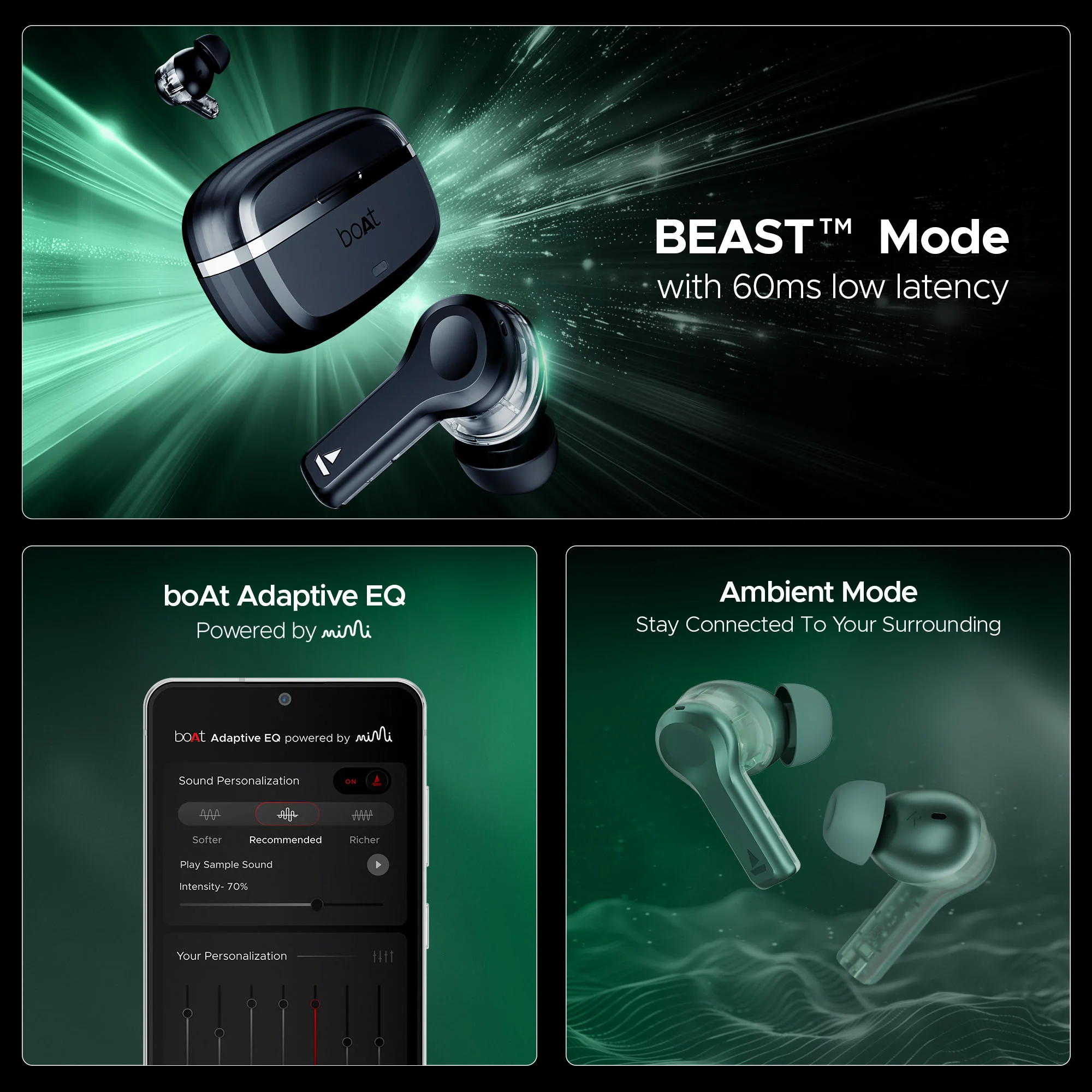 boAt Nirvana Space | TWS Earbuds with boAt 360º Spatial Audio, 32dB Active Noise Cancellation - Image 38