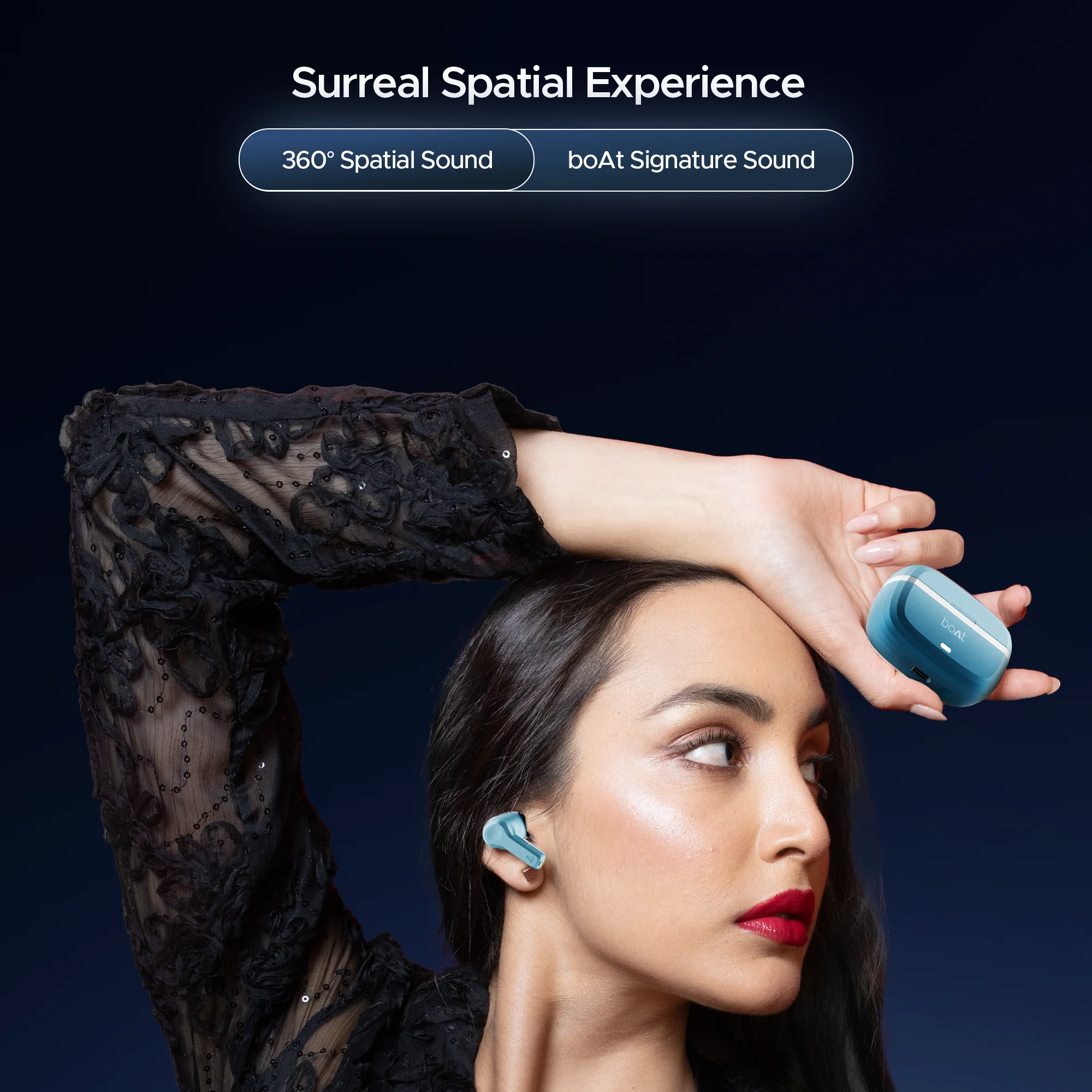 boAt Nirvana Space | TWS Earbuds with boAt 360º Spatial Audio, 32dB Active Noise Cancellation - Image 44