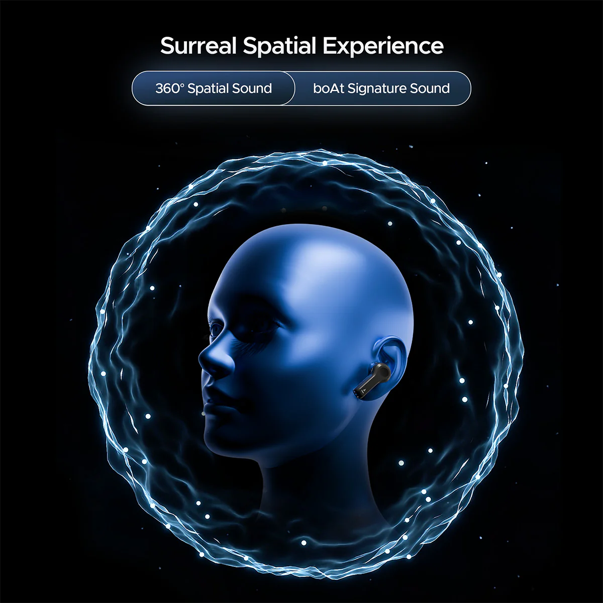 boAt Nirvana Space | TWS Earbuds with boAt 360º Spatial Audio, 32dB Active Noise Cancellation - Image 5