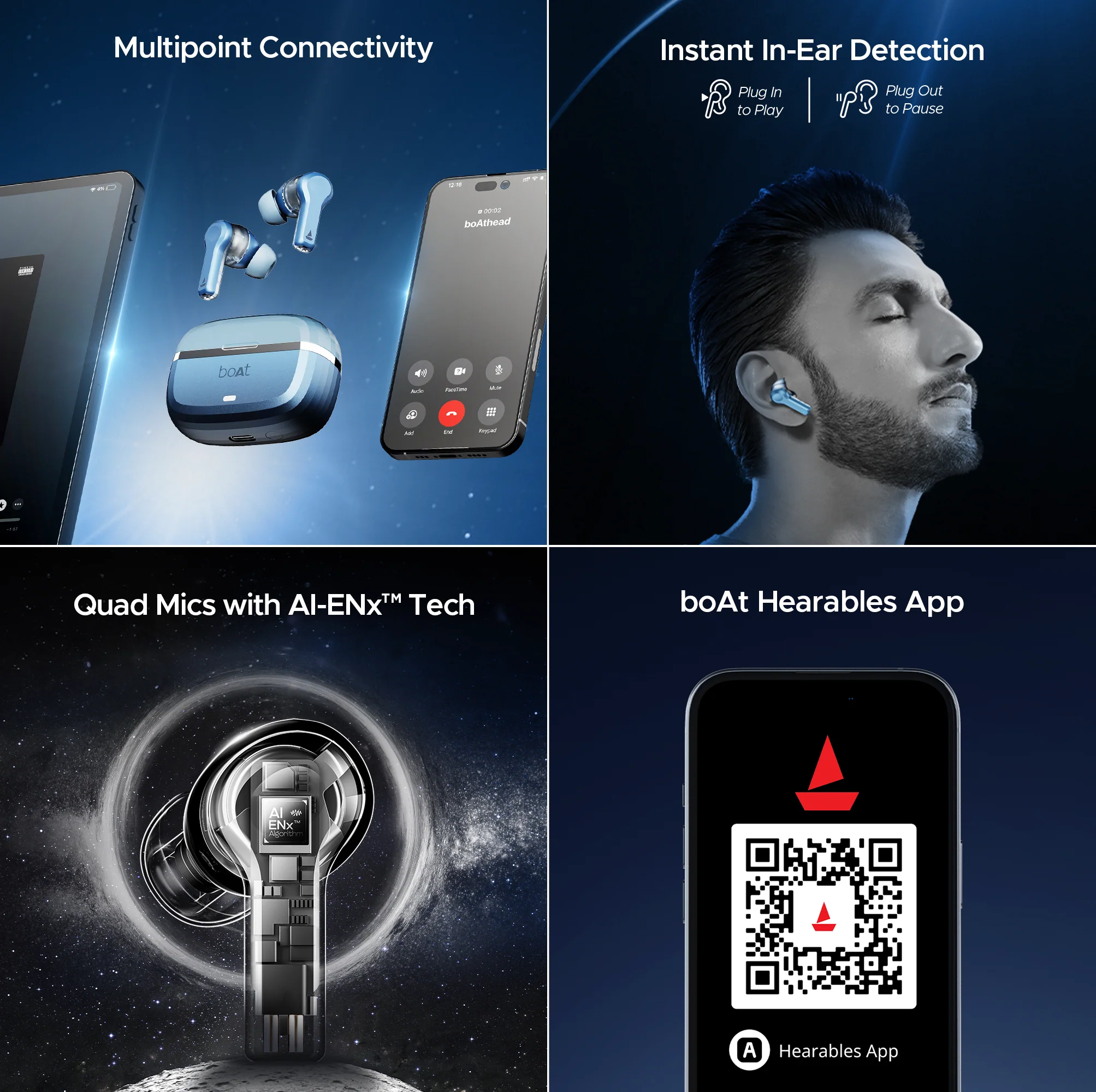 boAt Nirvana Space | TWS Earbuds with boAt 360º Spatial Audio, 32dB Active Noise Cancellation - Image 52