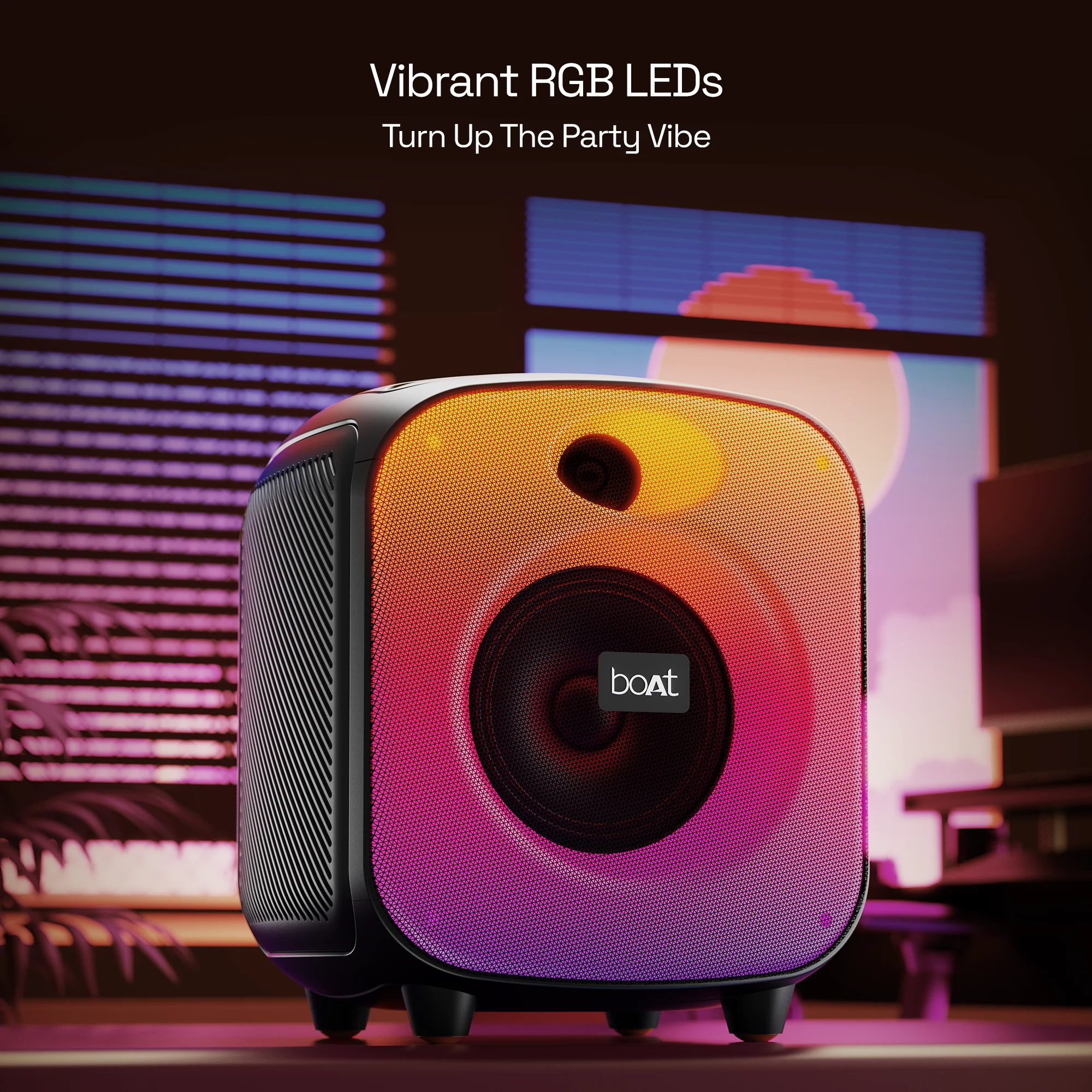 boAt Party Pal 63 Pro | Bluetooth Speaker with 30W boAt Signature Sound, TWS Mode for 2X Impact, RGB LED Lights - Image 5