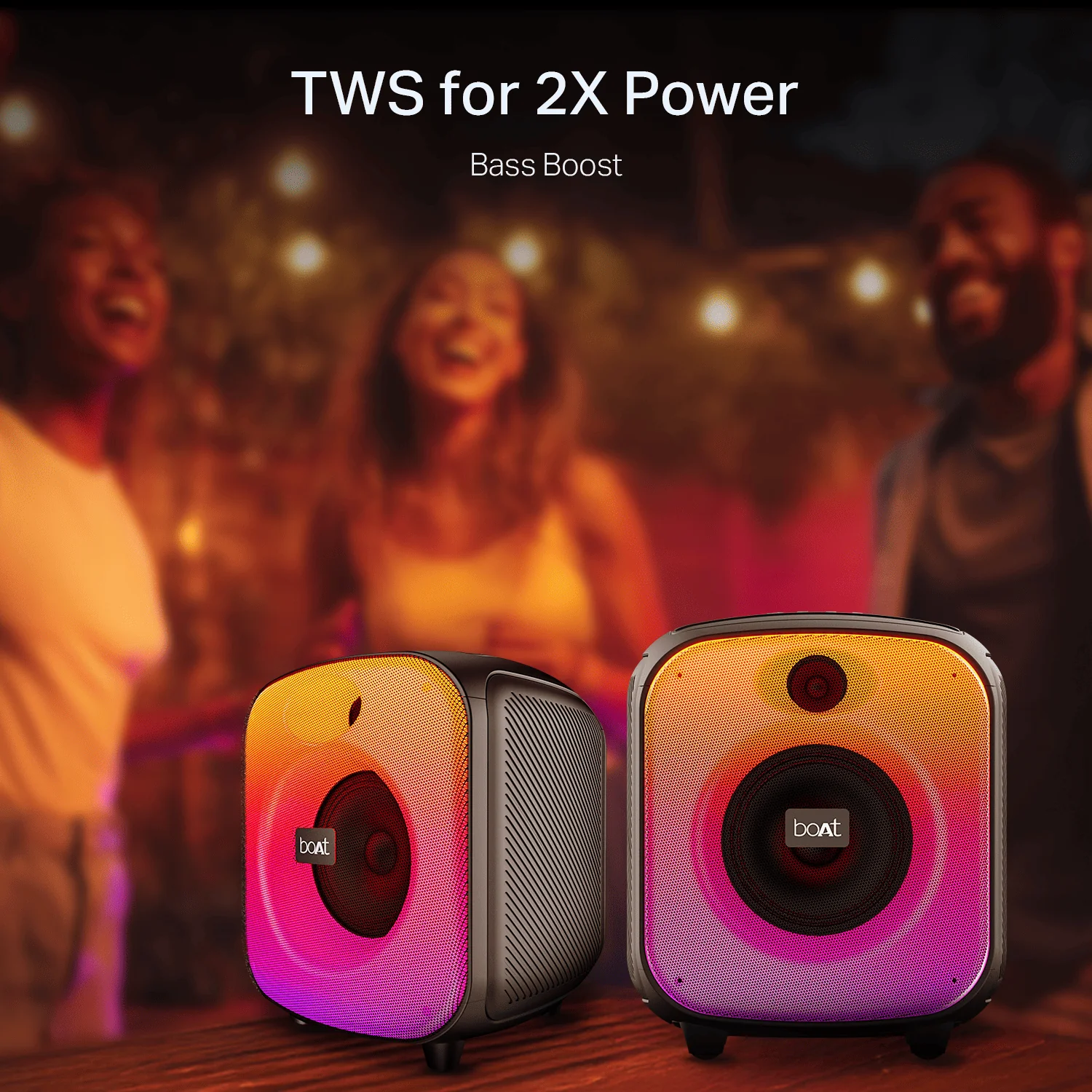 boAt PartyPal 68 Pro | Bluetooth Speaker with 42W Sound, RGB LEDs, Wireless Mic, 8H Playback & TWS - Image 5