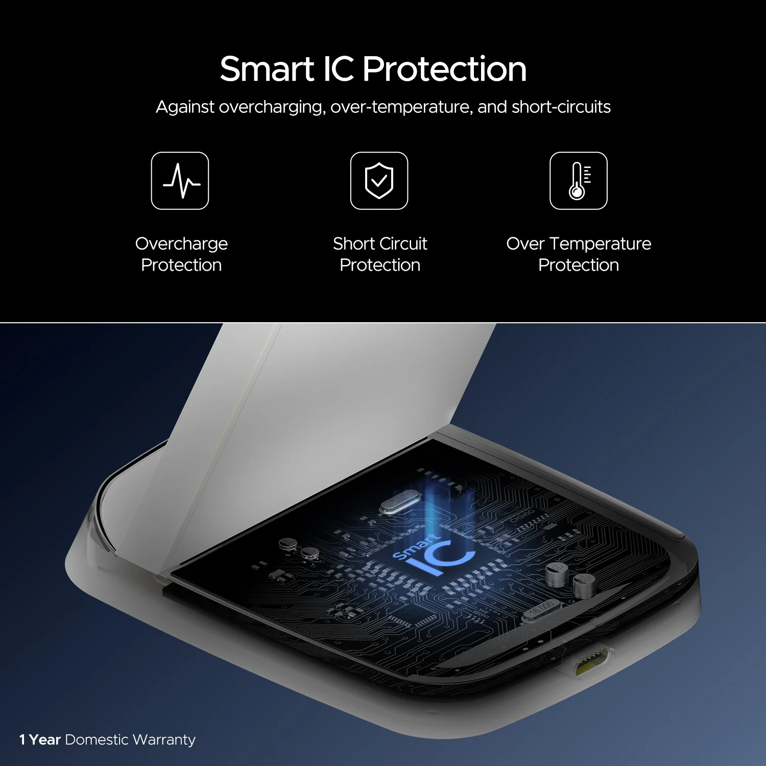 boAt Powerpod 200 | 15W Wireless Charging Pad, Smart IC Protection - Image 6