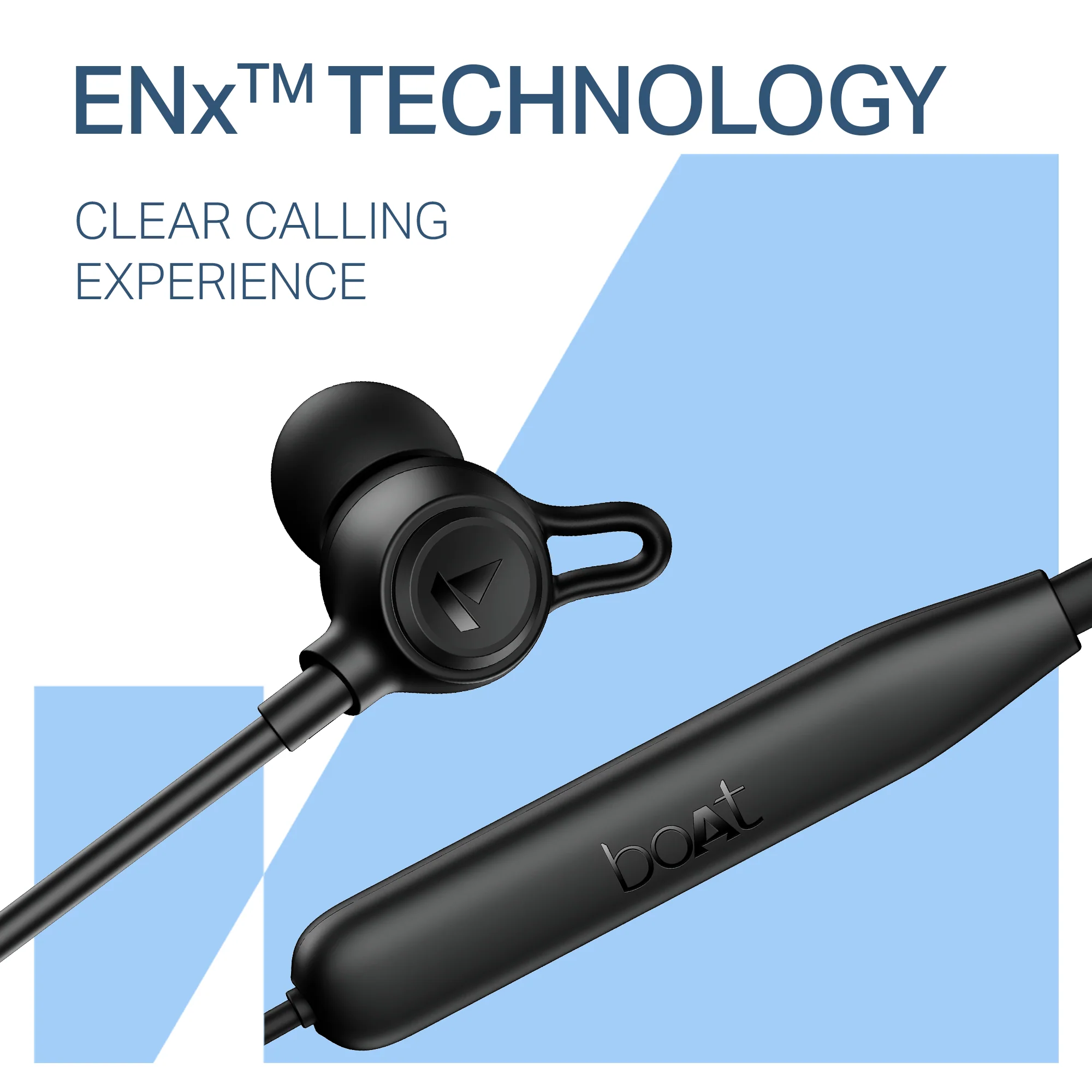 boAt Rockerz 200 | Wireless Earphone with 60H Playback, ASAP™ Charge, BEAST™ Mode, ENx™ Technology - Image 3