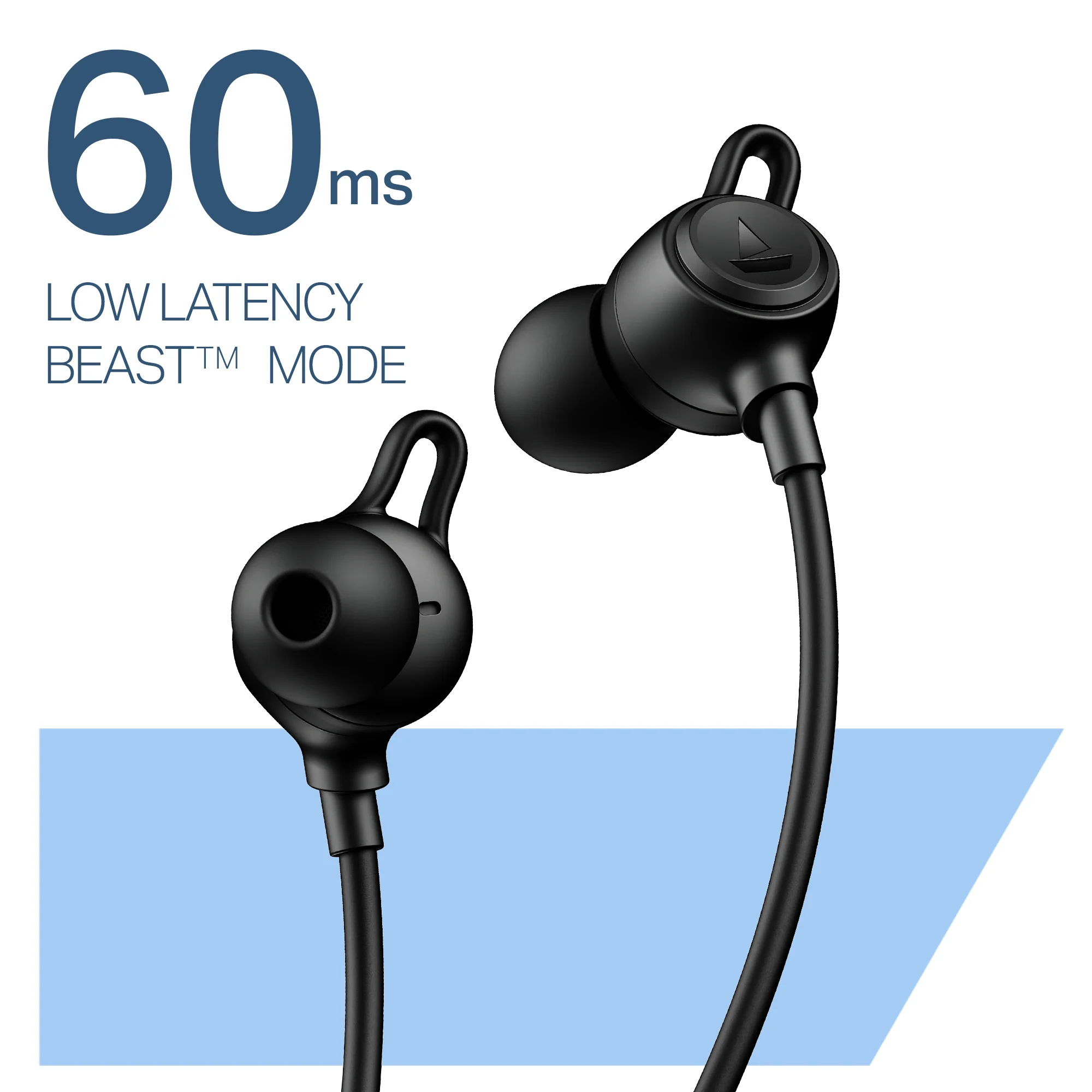 boAt Rockerz 200 | Wireless Earphone with 60H Playback, ASAP™ Charge, BEAST™ Mode, ENx™ Technology - Image 5