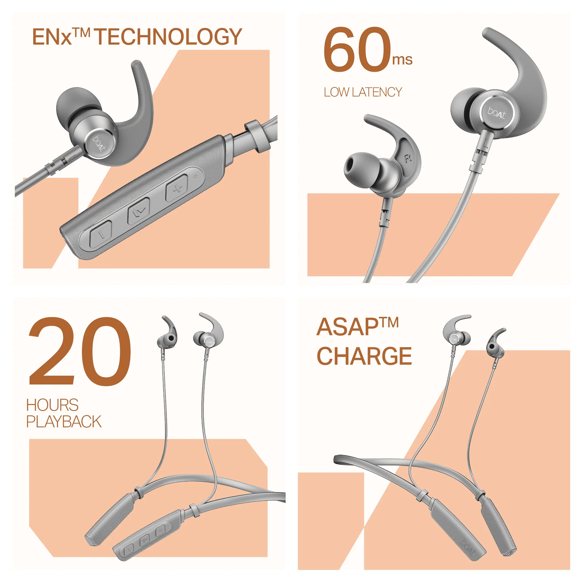 boAt Rockerz 203 | Wireless Neckband with BEAST™ Mode, ENx™ Tech, Dual Pairing & 20H Playback - Image 16