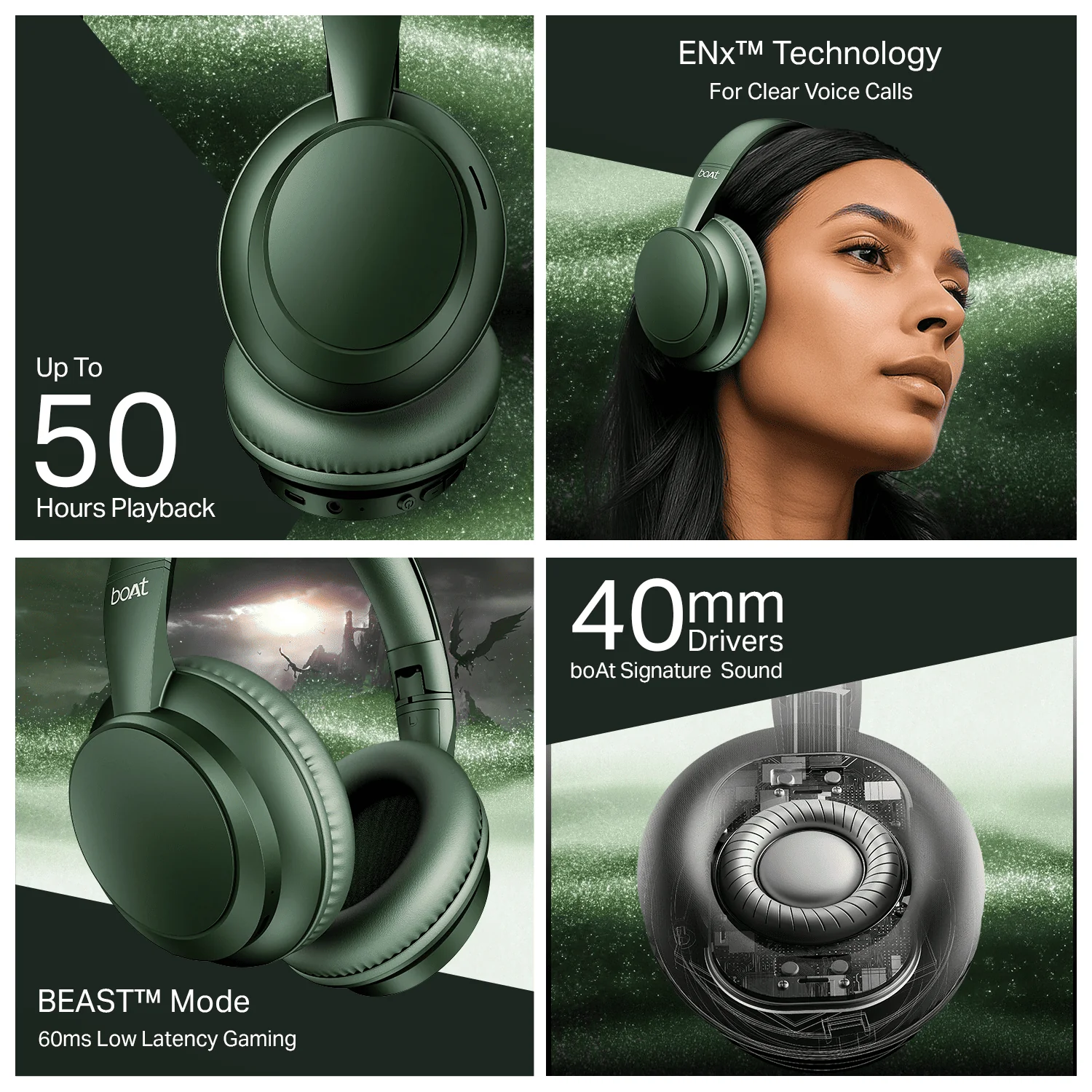 boAt Rockerz 371 | Wireless Neckband Earphones with 50 Hours Playback, BEAST™ Mode & ENx™ Calling - Image 21