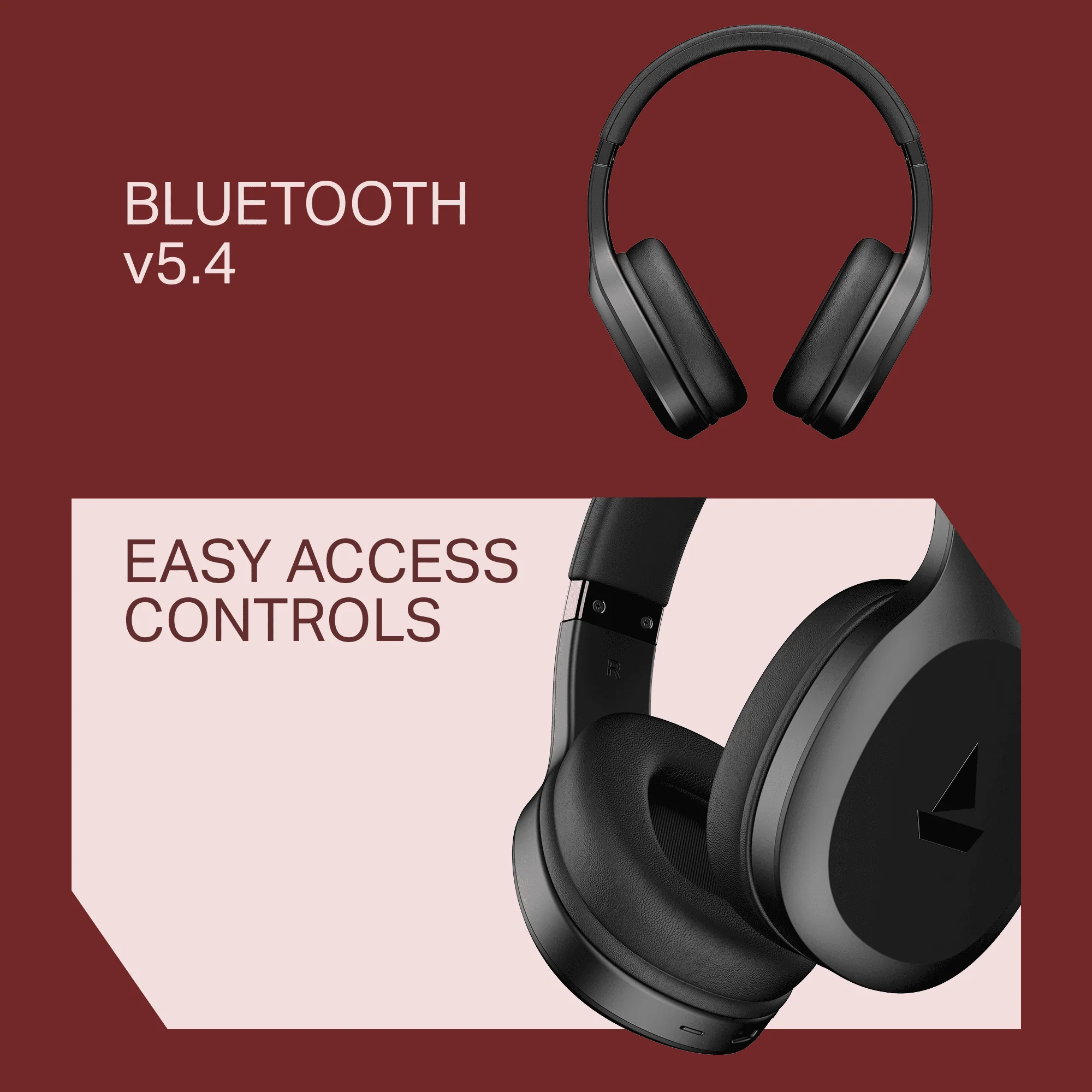 boAt Rockerz 412 | Wireless Headphones with 40mm Drivers, BEAST™ Mode, ENx™ Tech & 60H Playback - Image 4