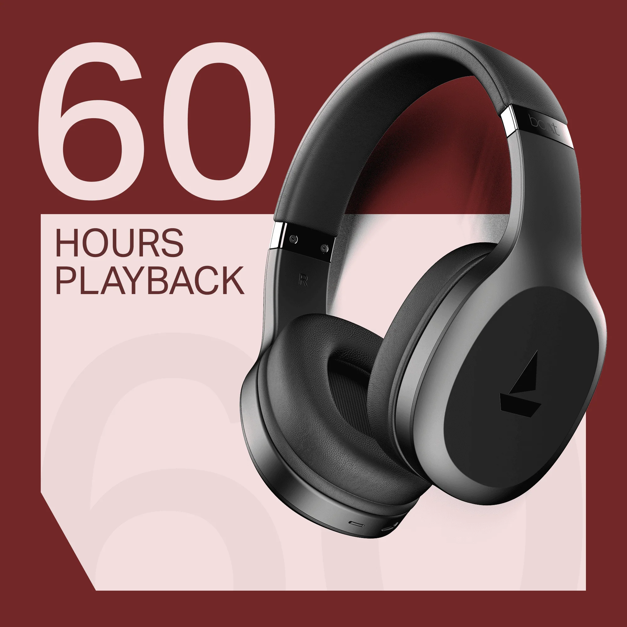 boAt Rockerz 412 | Wireless Headphones with 40mm Drivers, BEAST™ Mode, ENx™ Tech & 60H Playback - Image 6