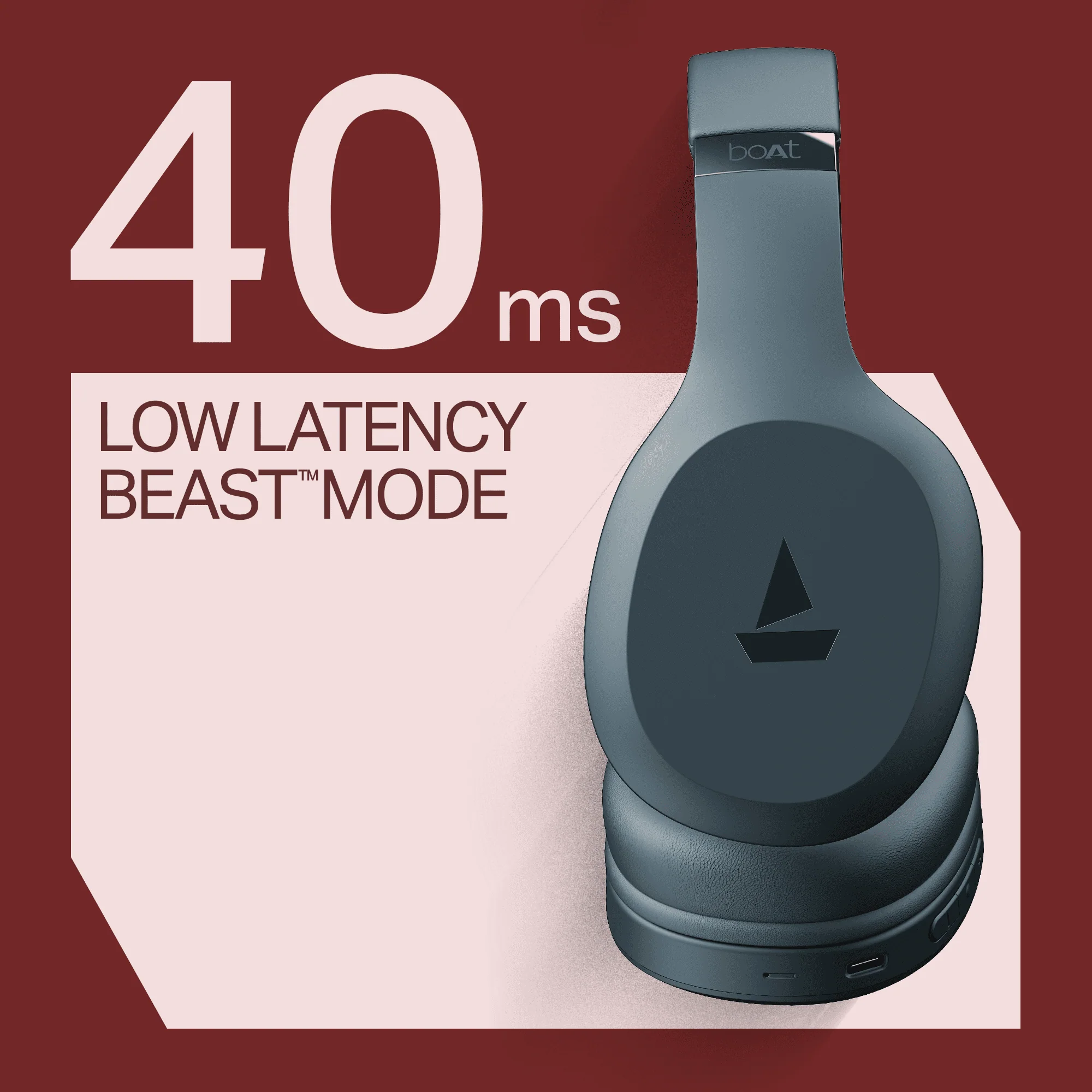 boAt Rockerz 412 | Wireless Headphones with 40mm Drivers, BEAST™ Mode, ENx™ Tech & 60H Playback - Image 9