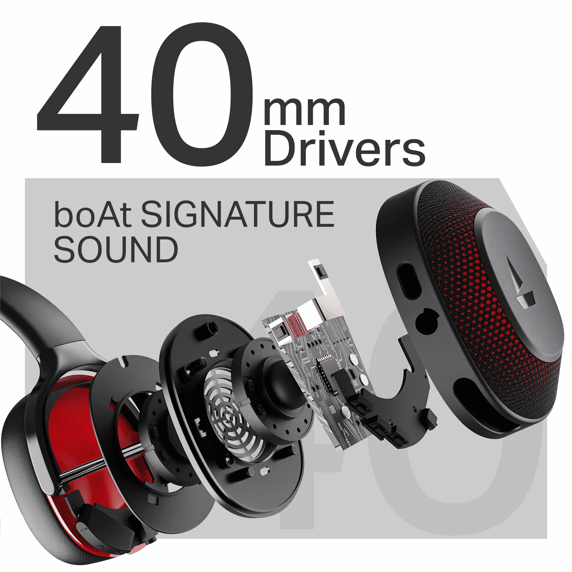 boAt Rockerz 413 | Wireless Headphones with 40mm Drivers, BEAST™ Mode, ENx™ Tech & 60H Playback - Image 14