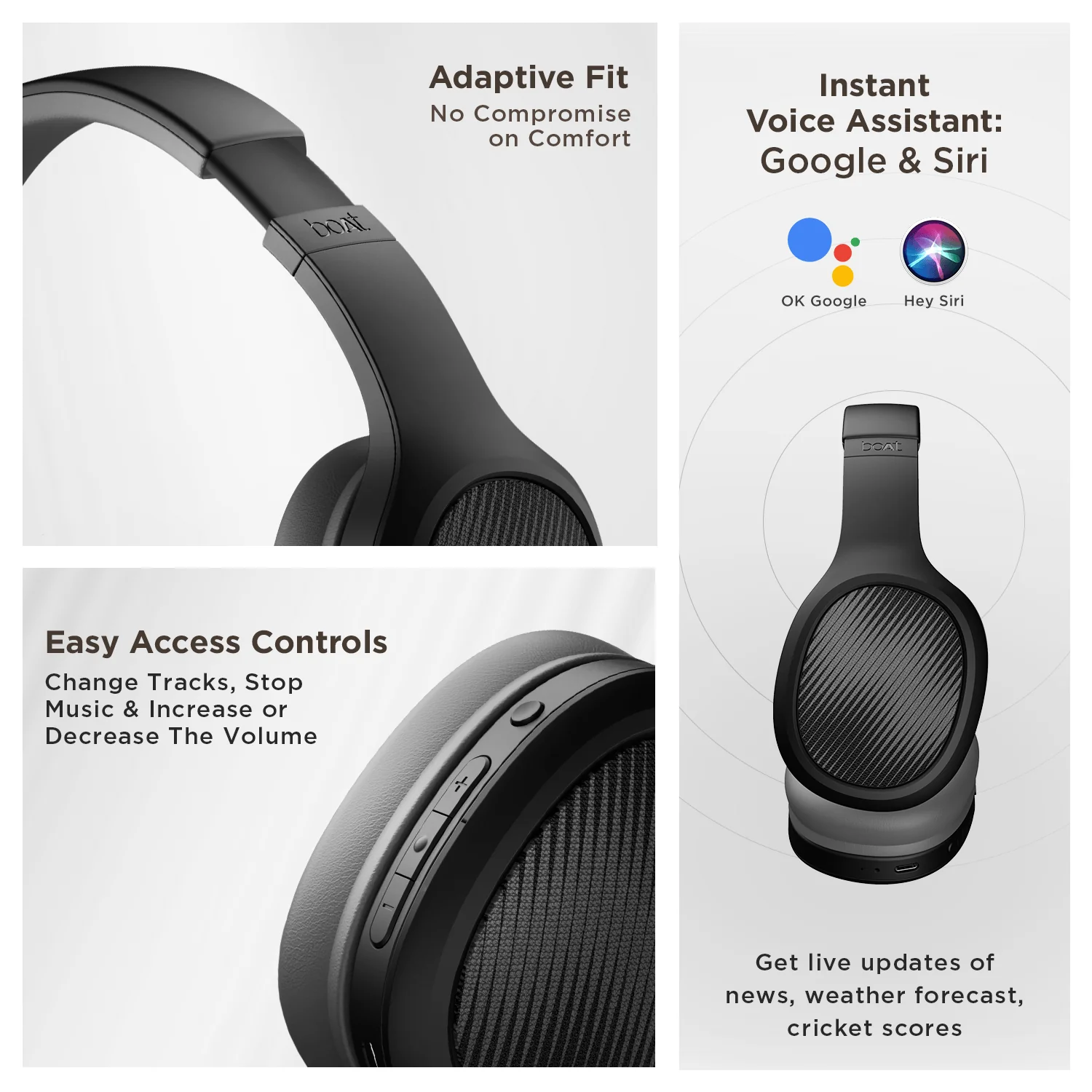 boAt Rockerz 460 | Wireless Headphone with 40mm Drivers, 30 HRS of Playback, ENx™ Technology For Clear Calls, Dual Pairing - Image 10