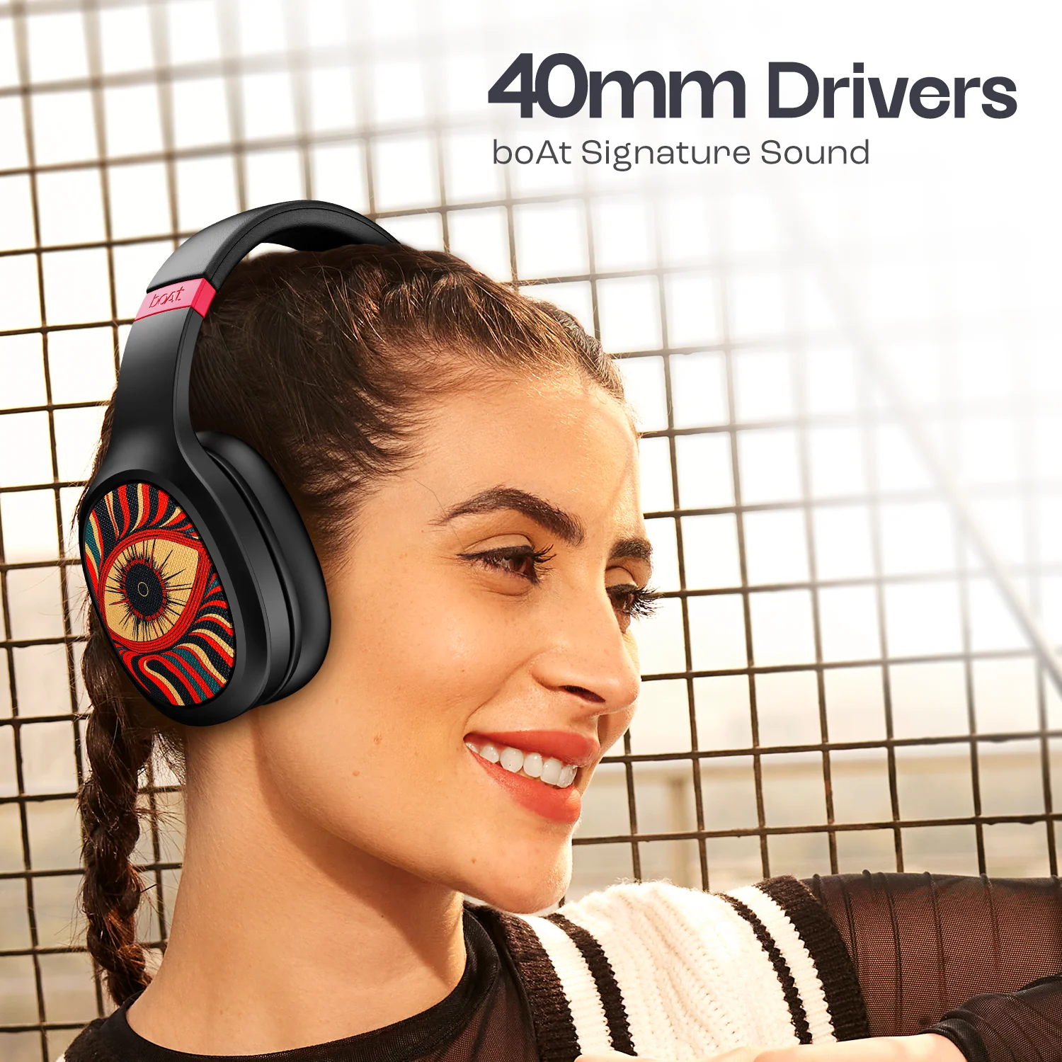 boAt Rockerz 460 | Wireless Headphone with 40mm Drivers, 30 HRS of Playback, ENx™ Technology For Clear Calls, Dual Pairing - Image 18