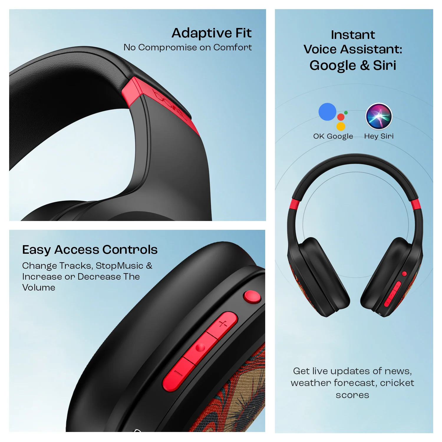 boAt Rockerz 460 | Wireless Headphone with 40mm Drivers, 30 HRS of Playback, ENx™ Technology For Clear Calls, Dual Pairing - Image 23