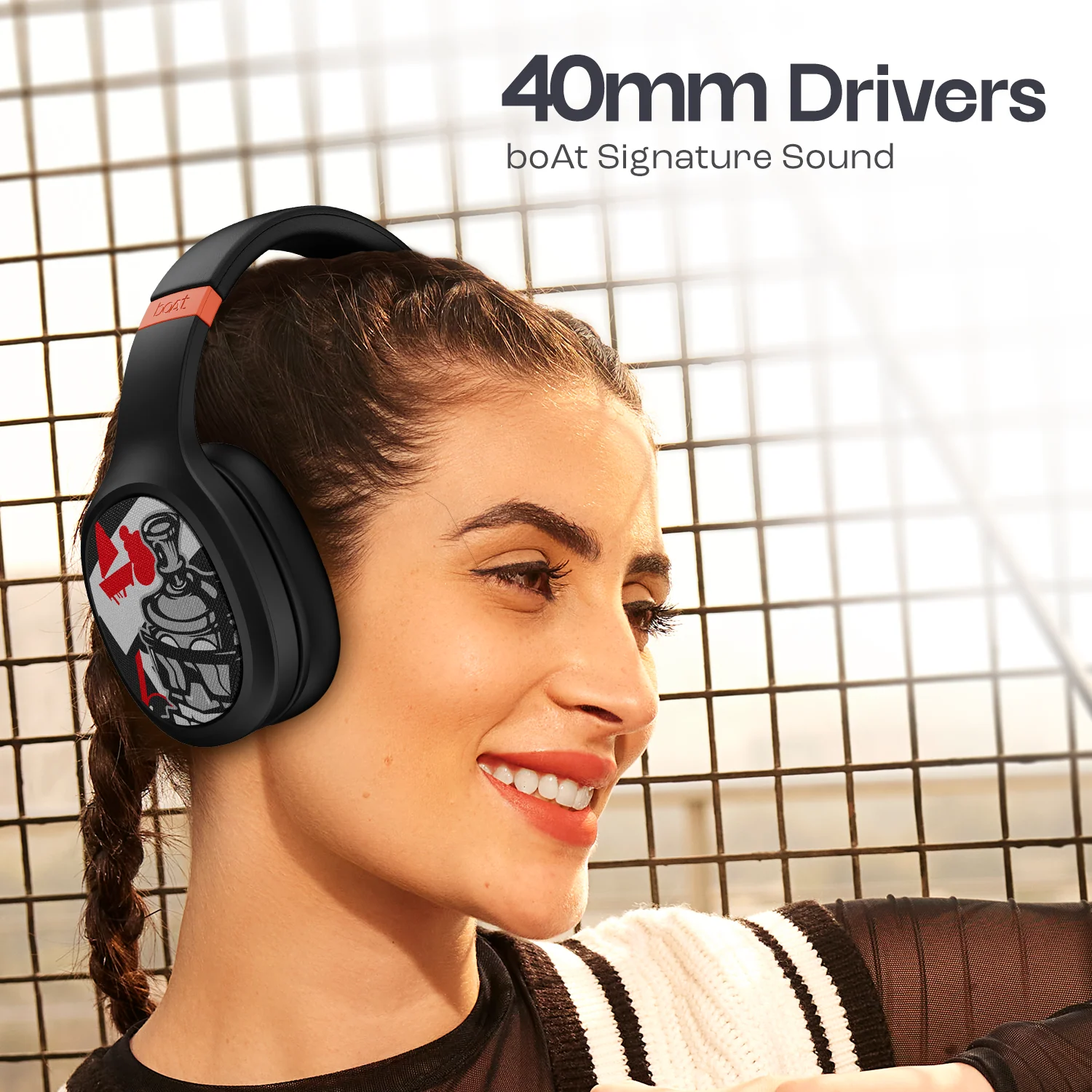boAt Rockerz 460 | Wireless Headphone with 40mm Drivers, 30 HRS of Playback, ENx™ Technology For Clear Calls, Dual Pairing - Image 25