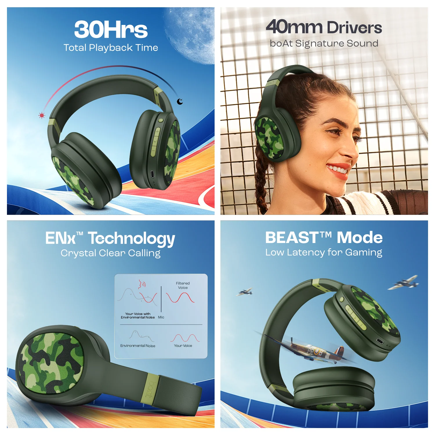 boAt Rockerz 460 | Wireless Headphone with 40mm Drivers, 30 HRS of Playback, ENx™ Technology For Clear Calls, Dual Pairing - Image 38