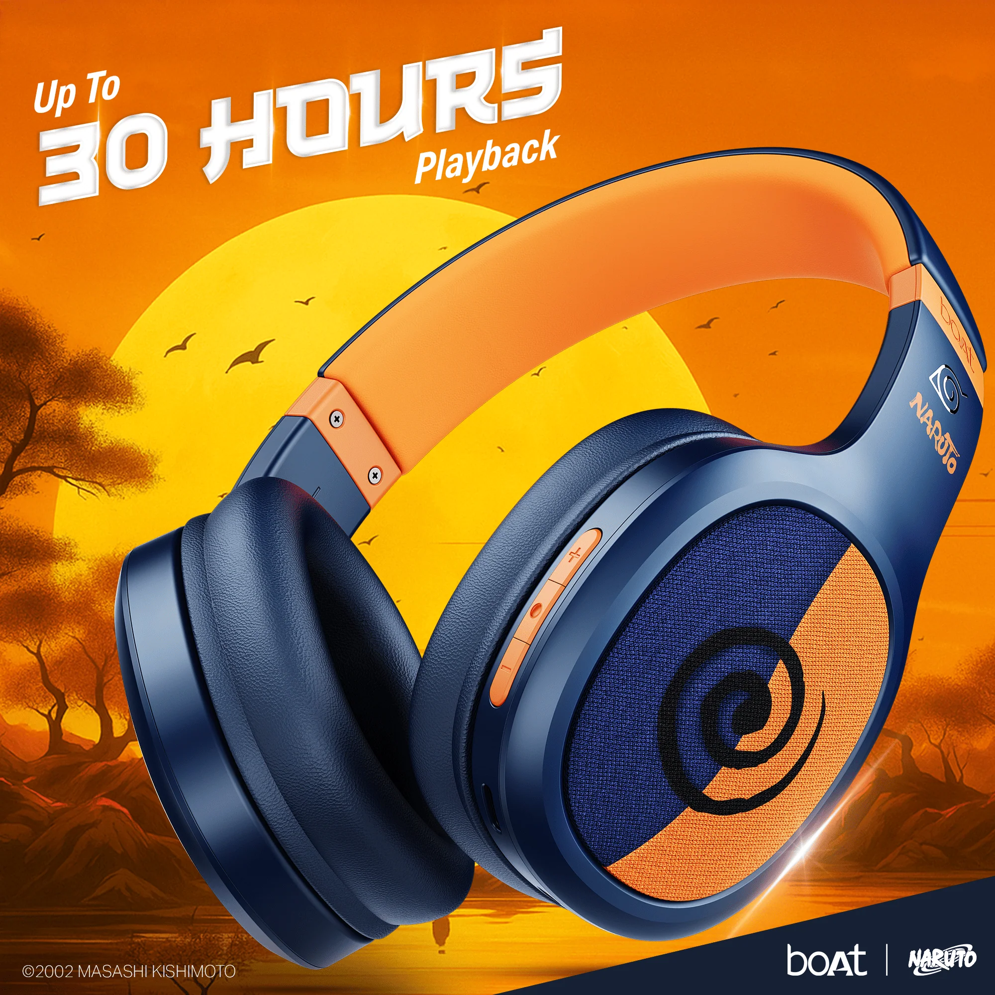 boAt Rockerz 460 Naruto Edition | Naruto Series – Wireless Headphones with 30 Hours Playback & BEAST™ Mode - Image 13