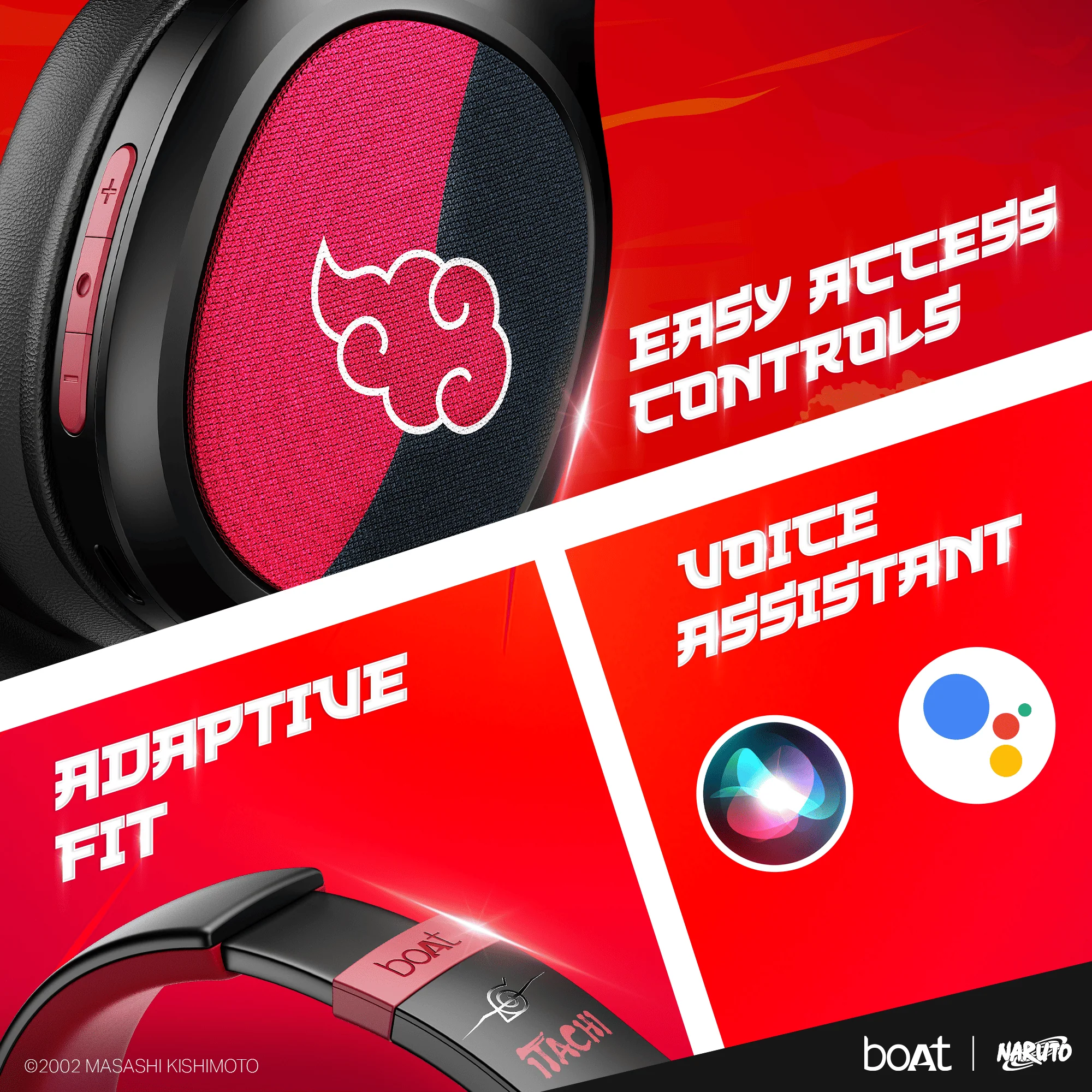 boAt Rockerz 460 Naruto Edition | Naruto Series – Wireless Headphones with 30 Hours Playback & BEAST™ Mode - Image 16
