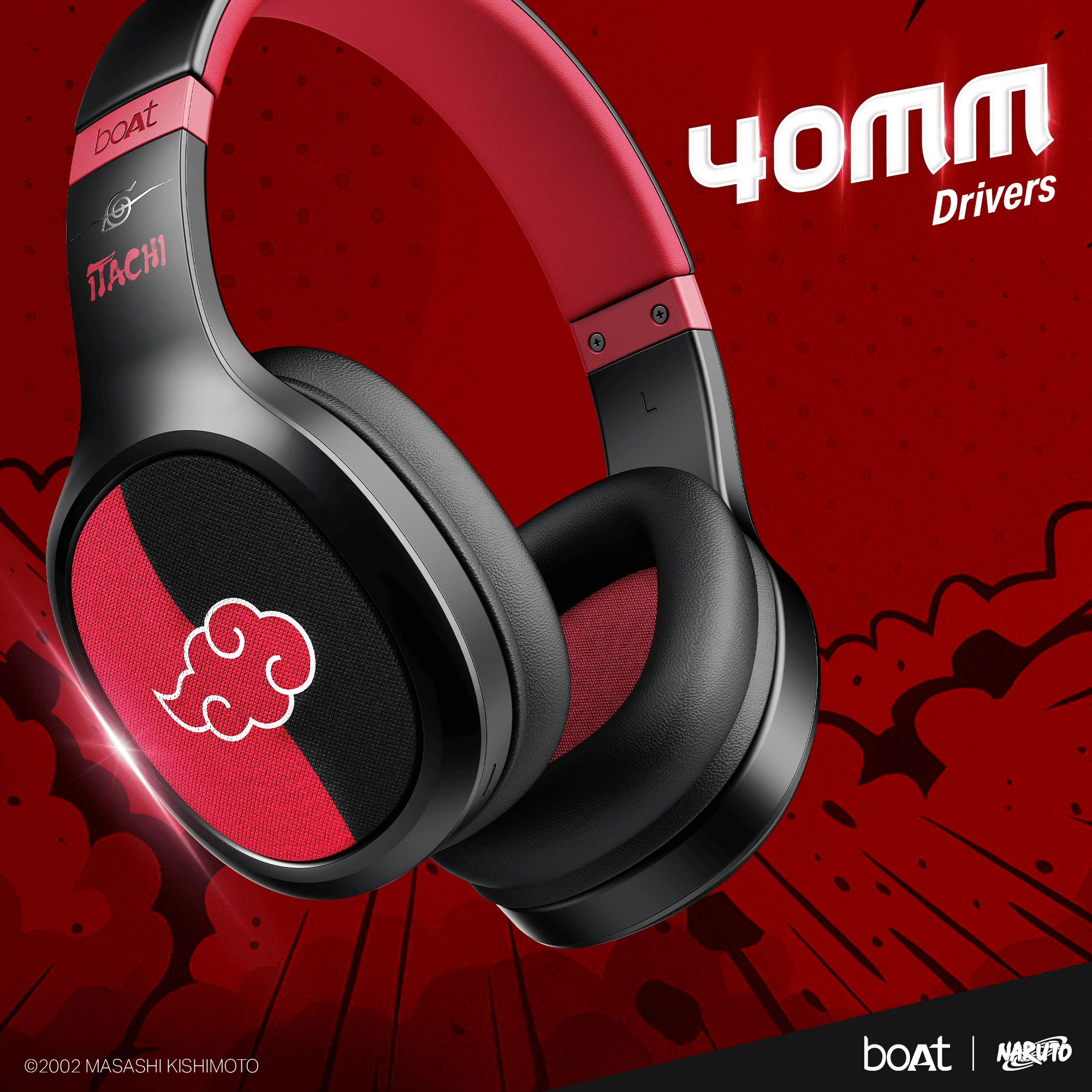 boAt Rockerz 460 Naruto Edition | Naruto Series – Wireless Headphones with 30 Hours Playback & BEAST™ Mode - Image 17