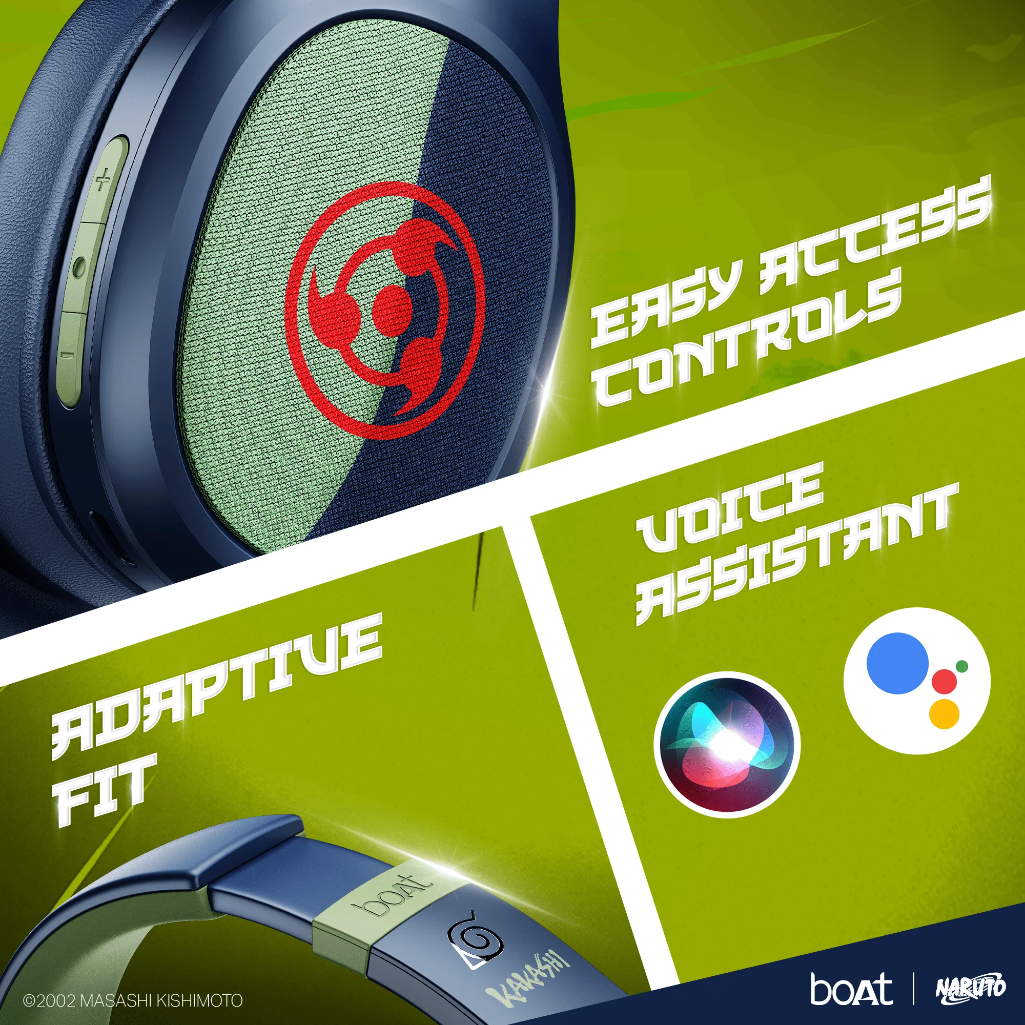 boAt Rockerz 460 Naruto Edition | Naruto Series – Wireless Headphones with 30 Hours Playback & BEAST™ Mode - Image 6