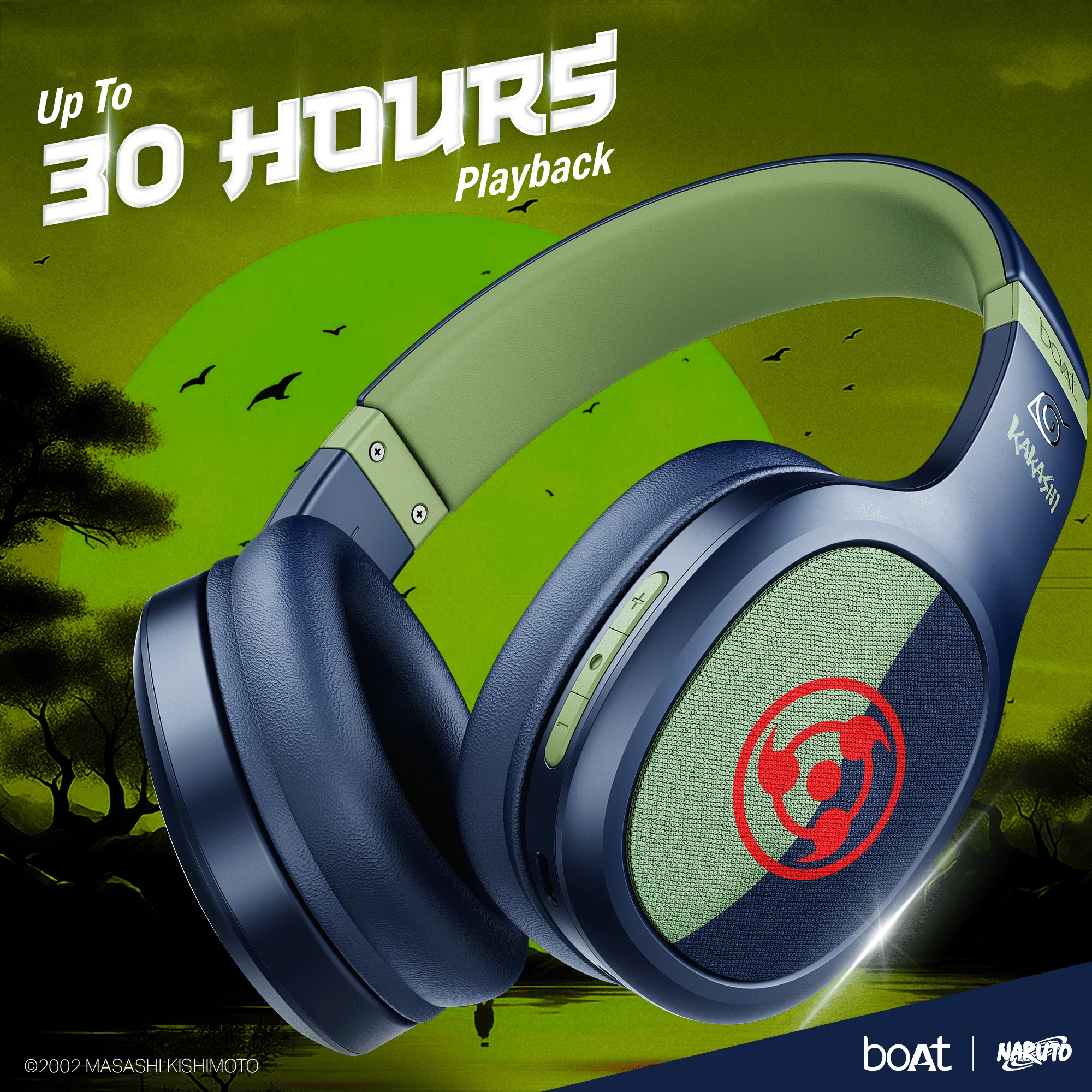 boAt Rockerz 460 Naruto Edition | Naruto Series – Wireless Headphones with 30 Hours Playback & BEAST™ Mode - Image 8