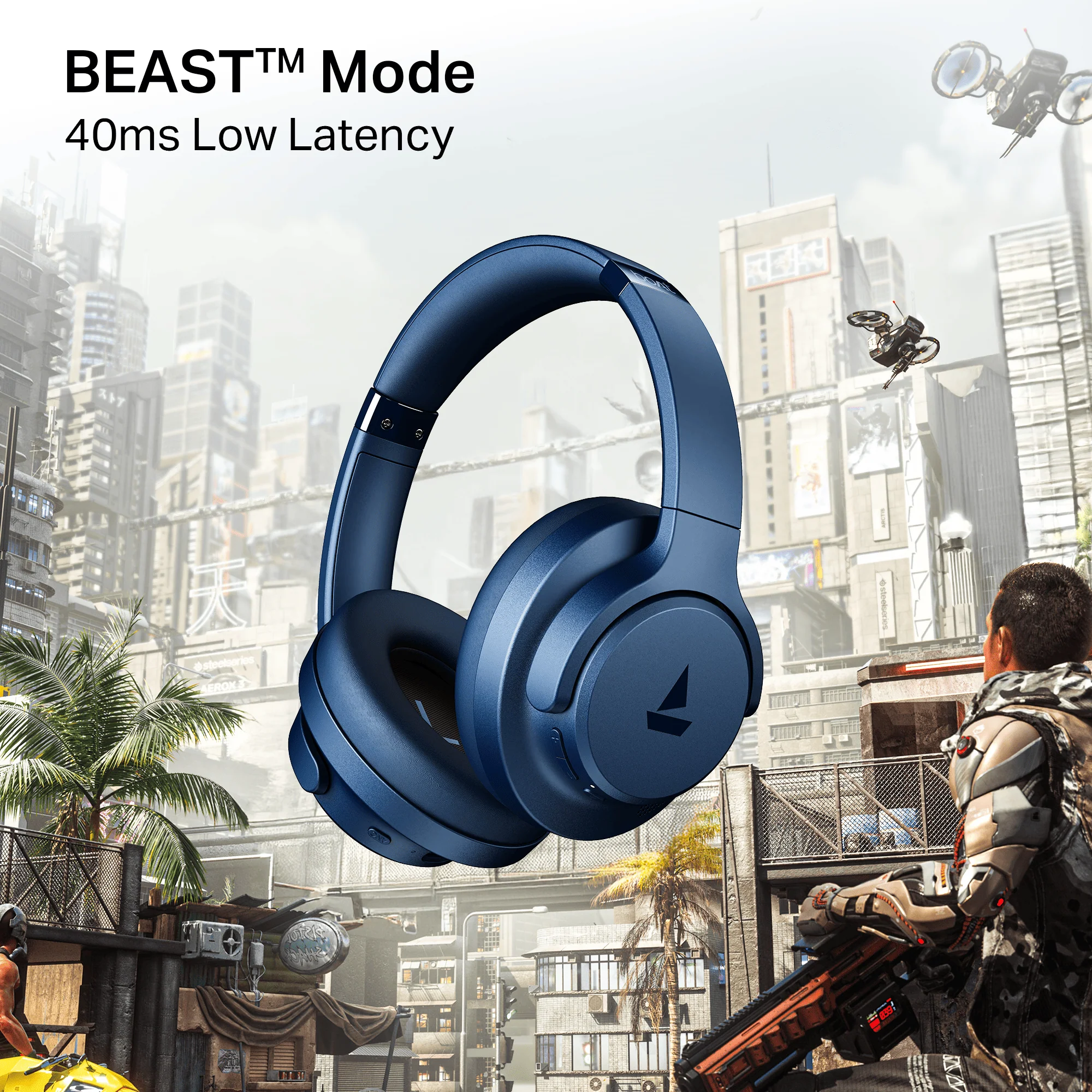 boAt Rockerz 512 ANC | Wireless Headphones with 40dB Hybrid ANC, 80H Playback & boAt Signature Sound - Image 18