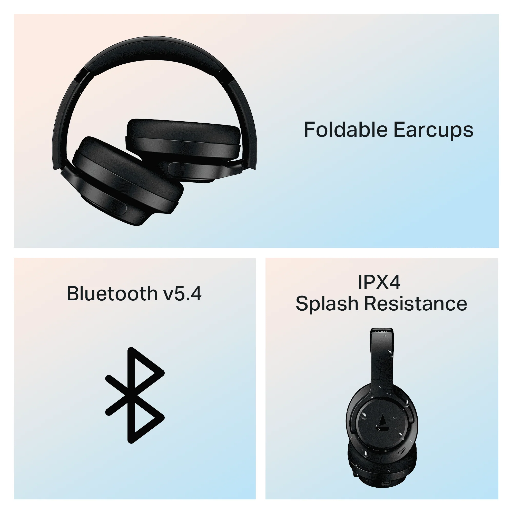 boAt Rockerz 512 ANC | Wireless Headphones with 40dB Hybrid ANC, 80H Playback & boAt Signature Sound - Image 9