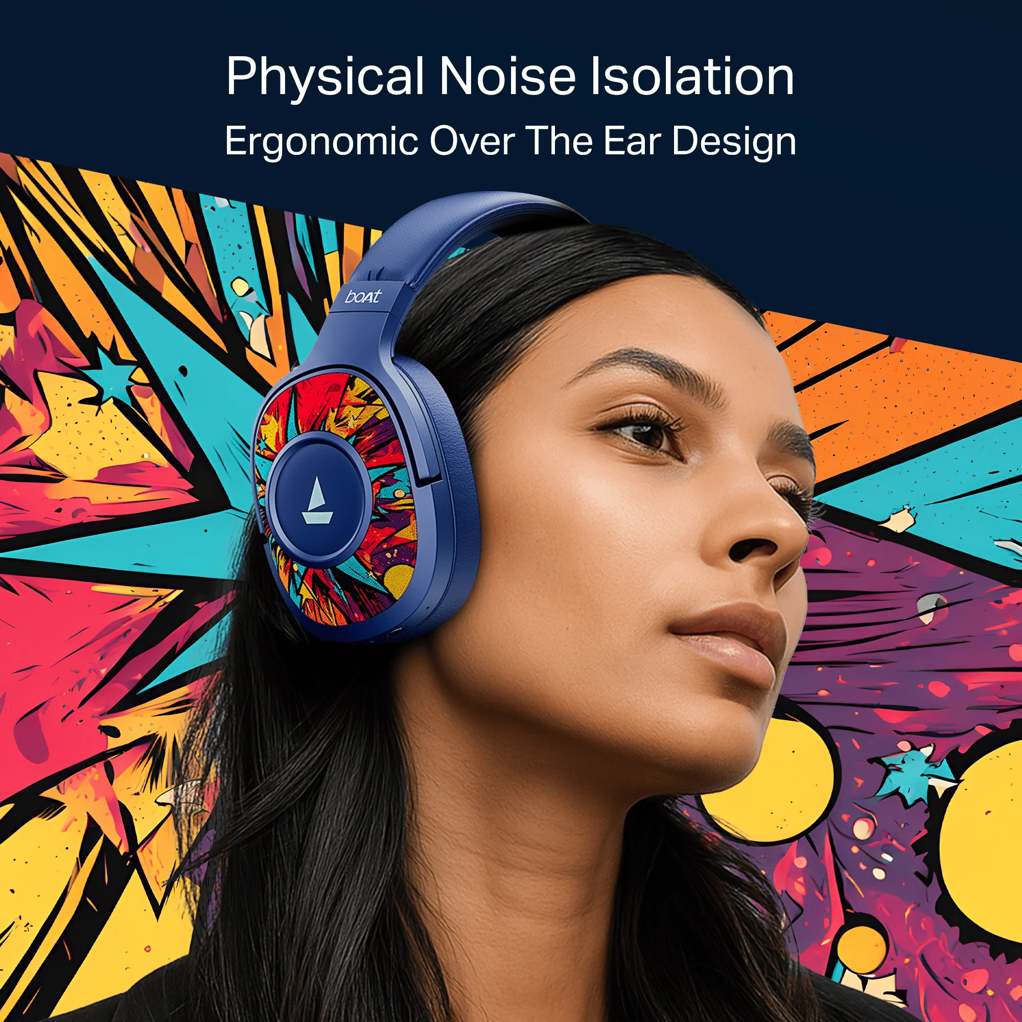 boAt Rockerz Plus 550 | Wireless Headphones with 100H Playback, 50mm Drivers & boAt Signature Sound - Image 13