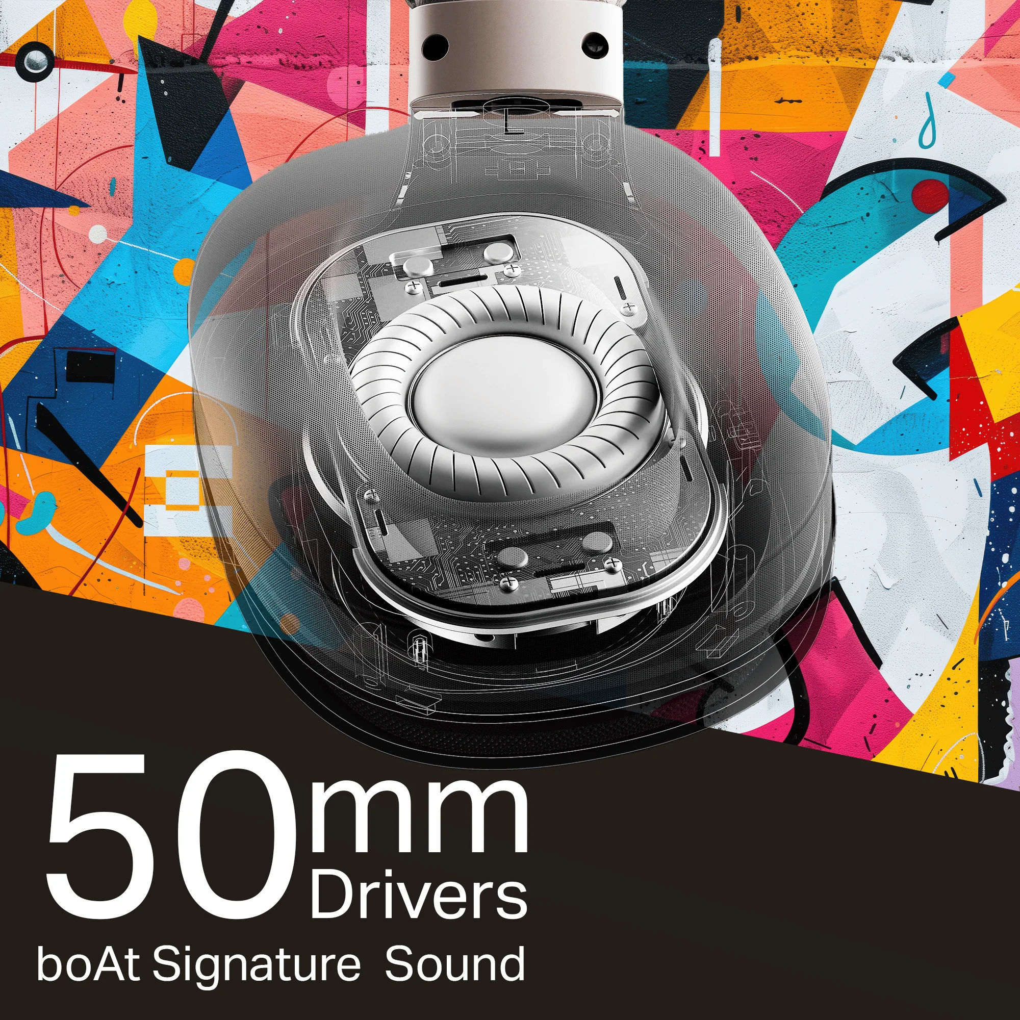 boAt Rockerz Plus 550 | Wireless Headphones with 100H Playback, 50mm Drivers & boAt Signature Sound - Image 18