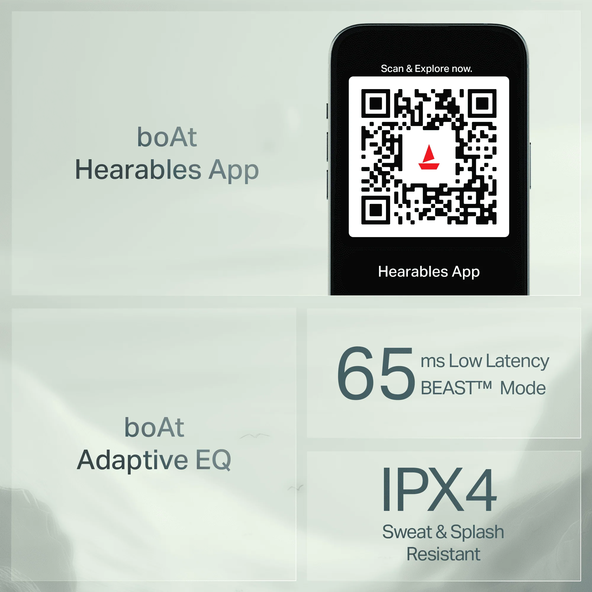 boAt Rockerz Prime 205 | Wireless Neckband with 50 Hours Playback, Spatial Audio, AI ENx™ Tech, Dual EQs & BEAST™ Mode - Image 14
