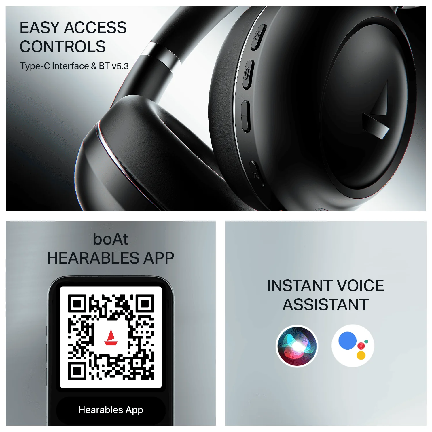 boAt Rockerz Prime 415 | Wireless Headphones with 120H Playback, 40mm Drivers, 360 Spatial Audio & 40ms Low Latency - Image 8