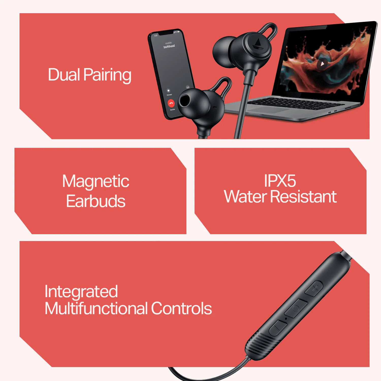 boAt Rockerz Strive | Wireless Neckband with 30H Playback, 10mm drivers & BEAST™ Mode with 60ms Latency - Image 7