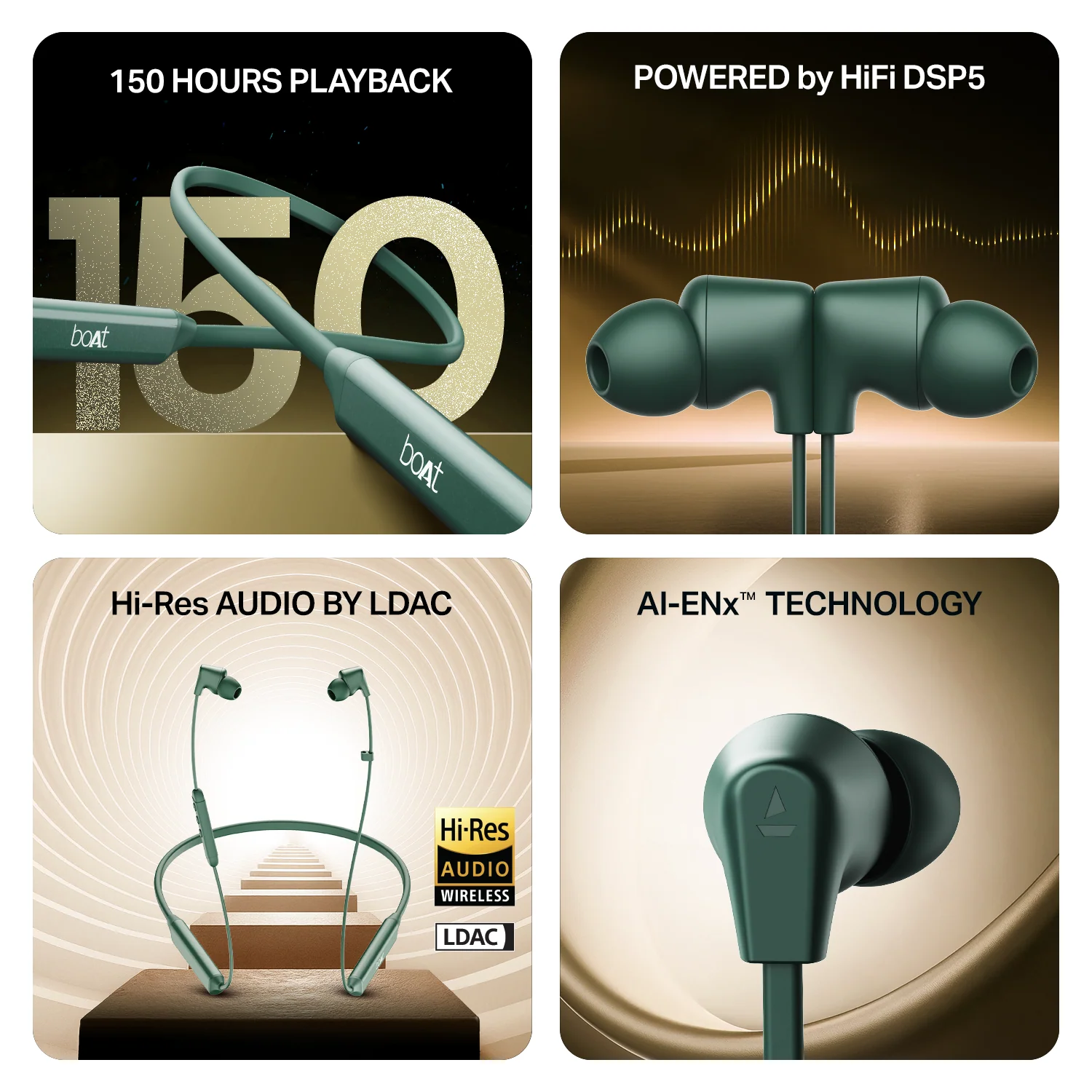 boAt Rockerz Trinity Grande | Wireless Neckband with 150 Hours Playback, AI ENx™ Tech, Dual EQs & BEAST™ Mode - Image 13