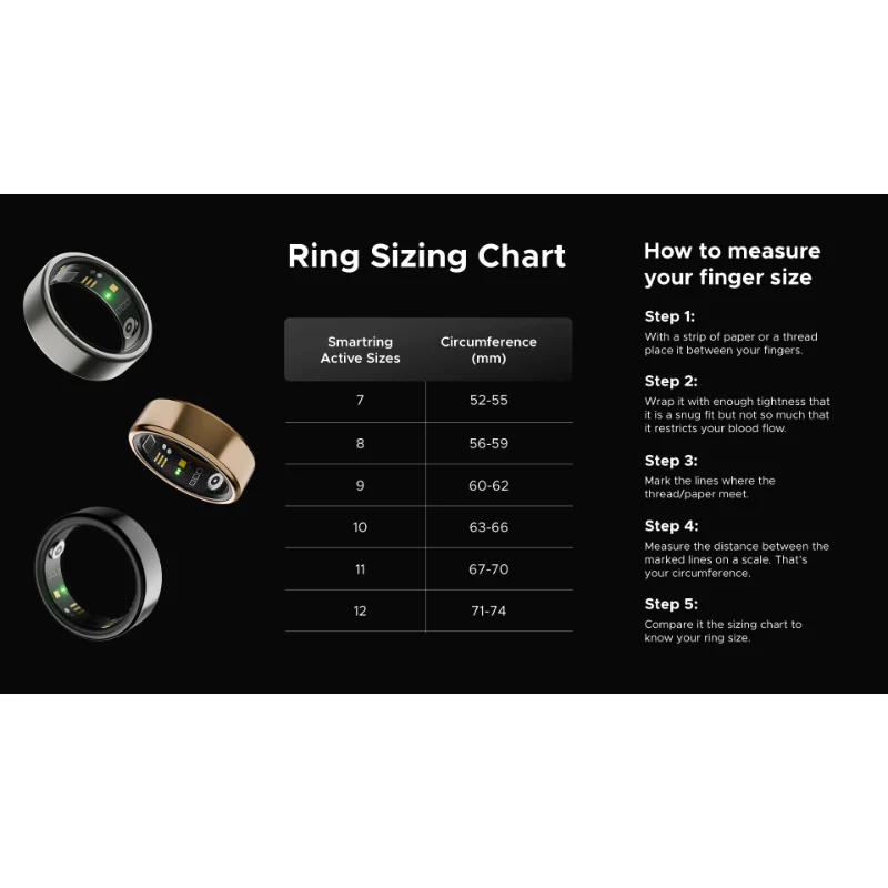 boAt Smart Ring Active | Smart Ring with Stainless Steel Design, 90% Lighter, Health Monitoring, Magnetic Charging Case HME - Image 15